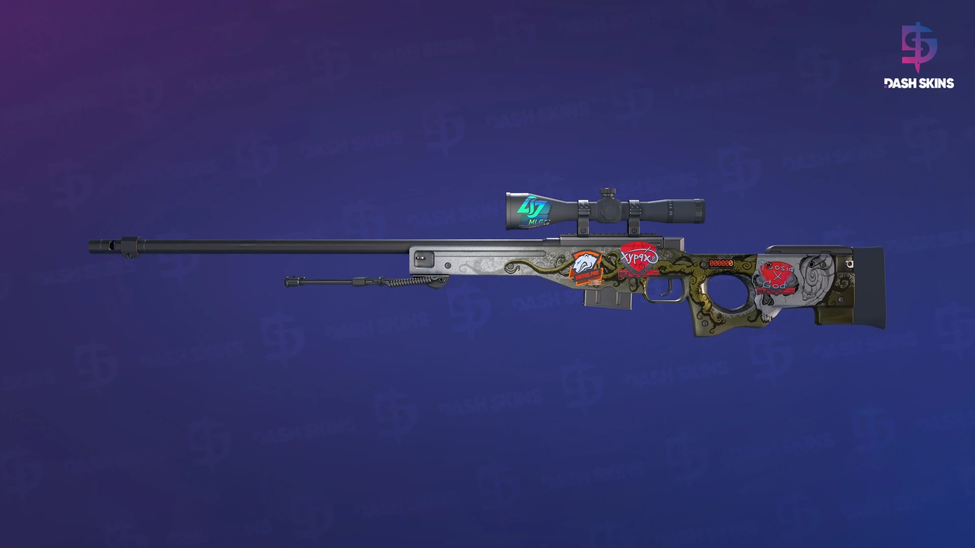 StatTrak™ AWP | Worm God (Field-Tested) Screenshot Playside