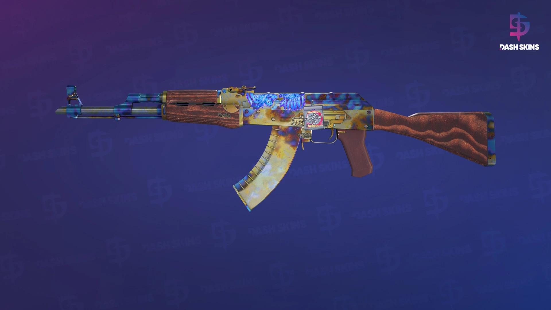 AK-47 | Case Hardened (Minimal Wear) Screenshot Playside