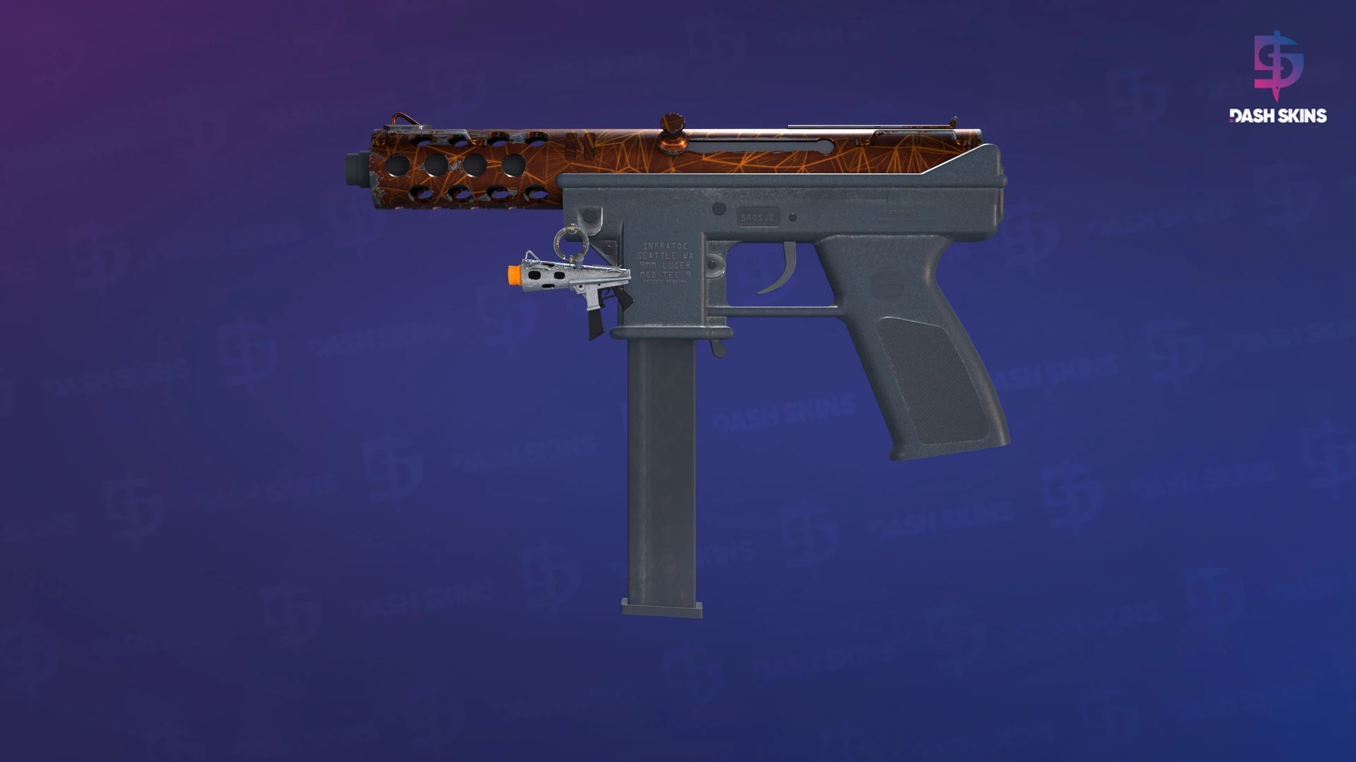 Tec-9 | Red Quartz (Minimal Wear) Screenshot Playside