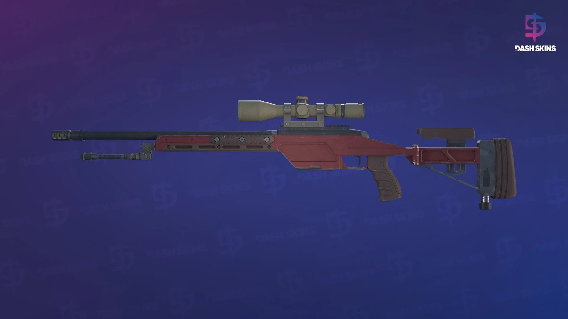 SSG 08 | Red Stone (Field-Tested) Screenshot Playside