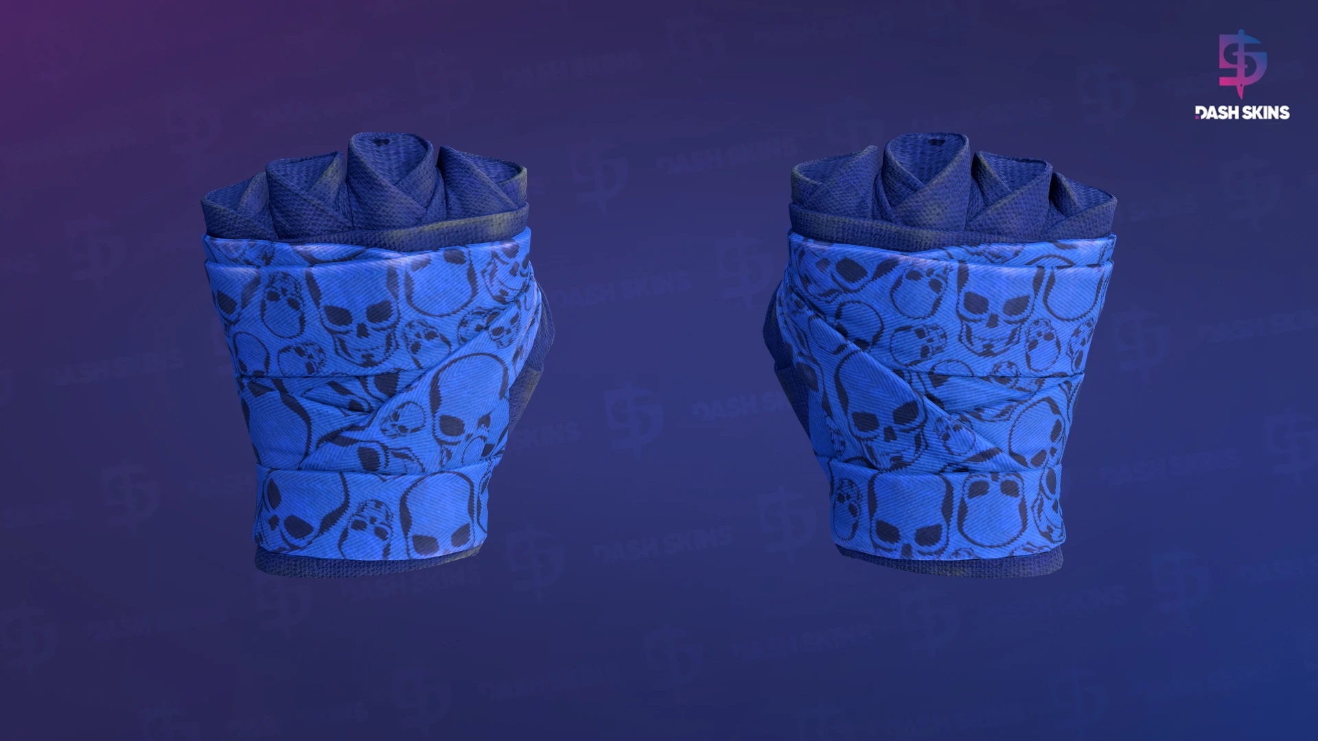 ★ Hand Wraps | Cobalt Skulls (Field-Tested) Screenshot Playside