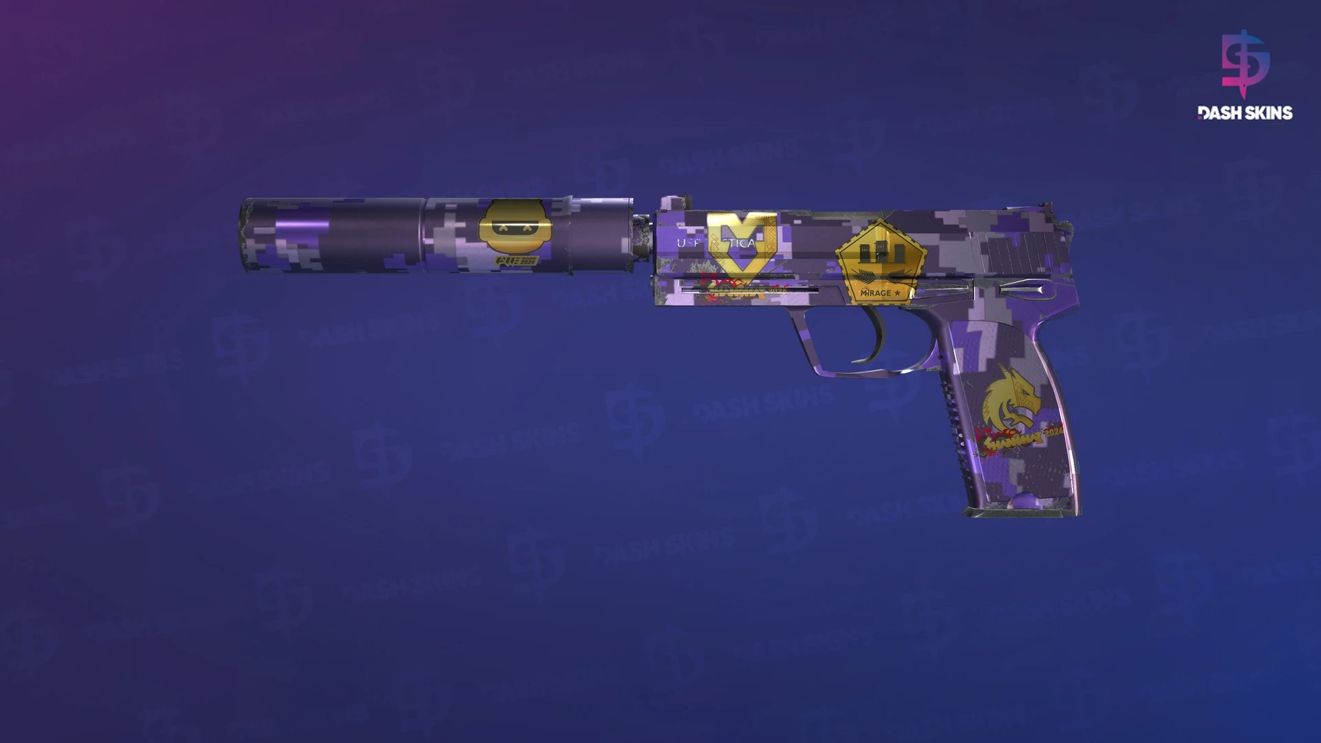 Souvenir USP-S | Purple DDPAT (Minimal Wear) Screenshot Playside