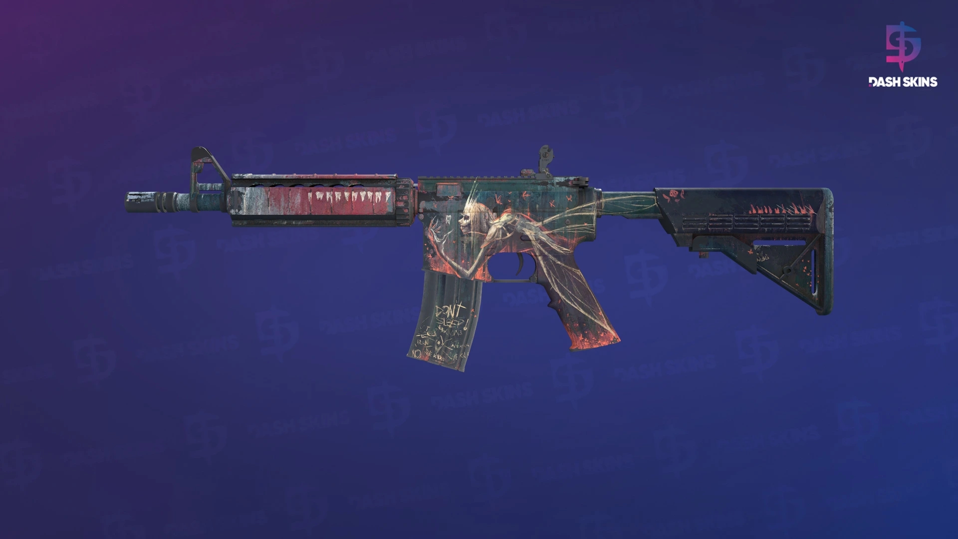 M4A4 | Tooth Fairy (Battle-Scarred) Screenshot Playside