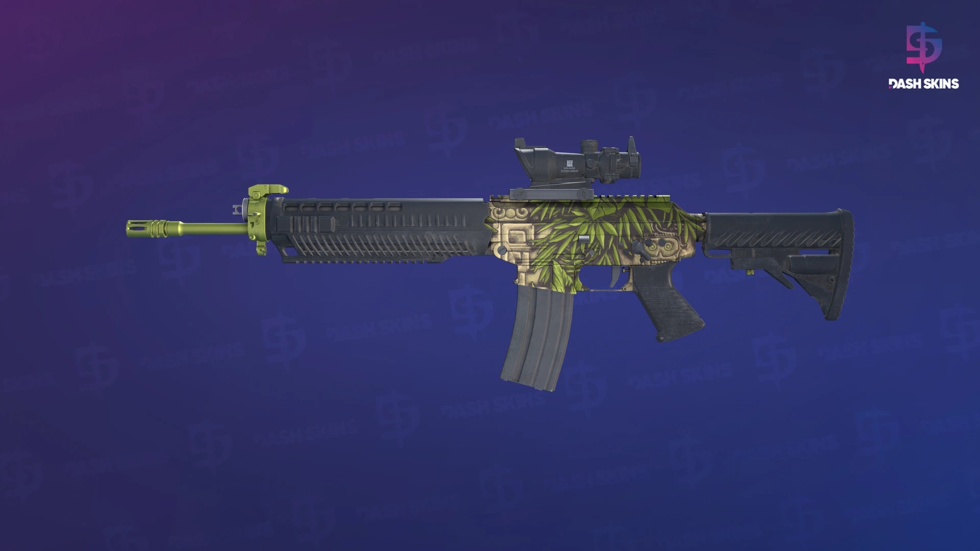 SG 553 | Lush Ruins (Minimal Wear) Screenshot Playside