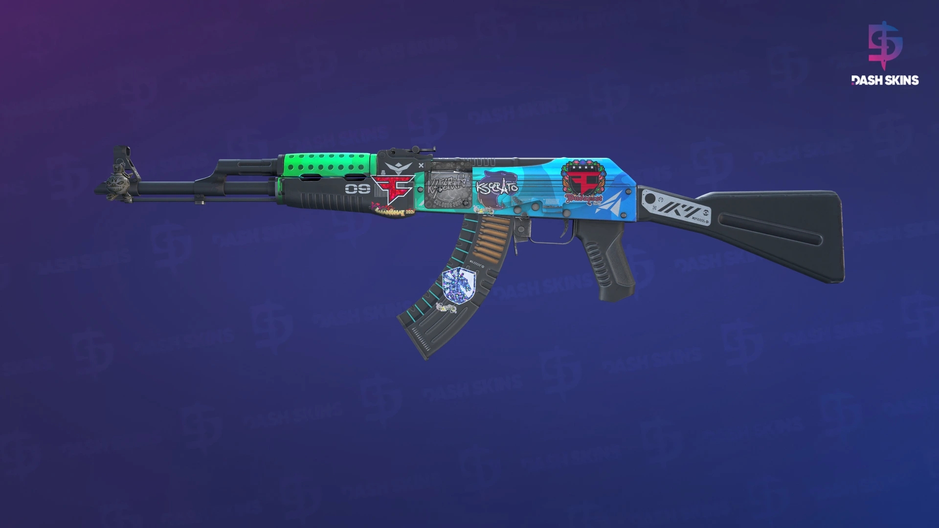 AK-47 | Ice Coaled (Field-Tested) Screenshot Playside