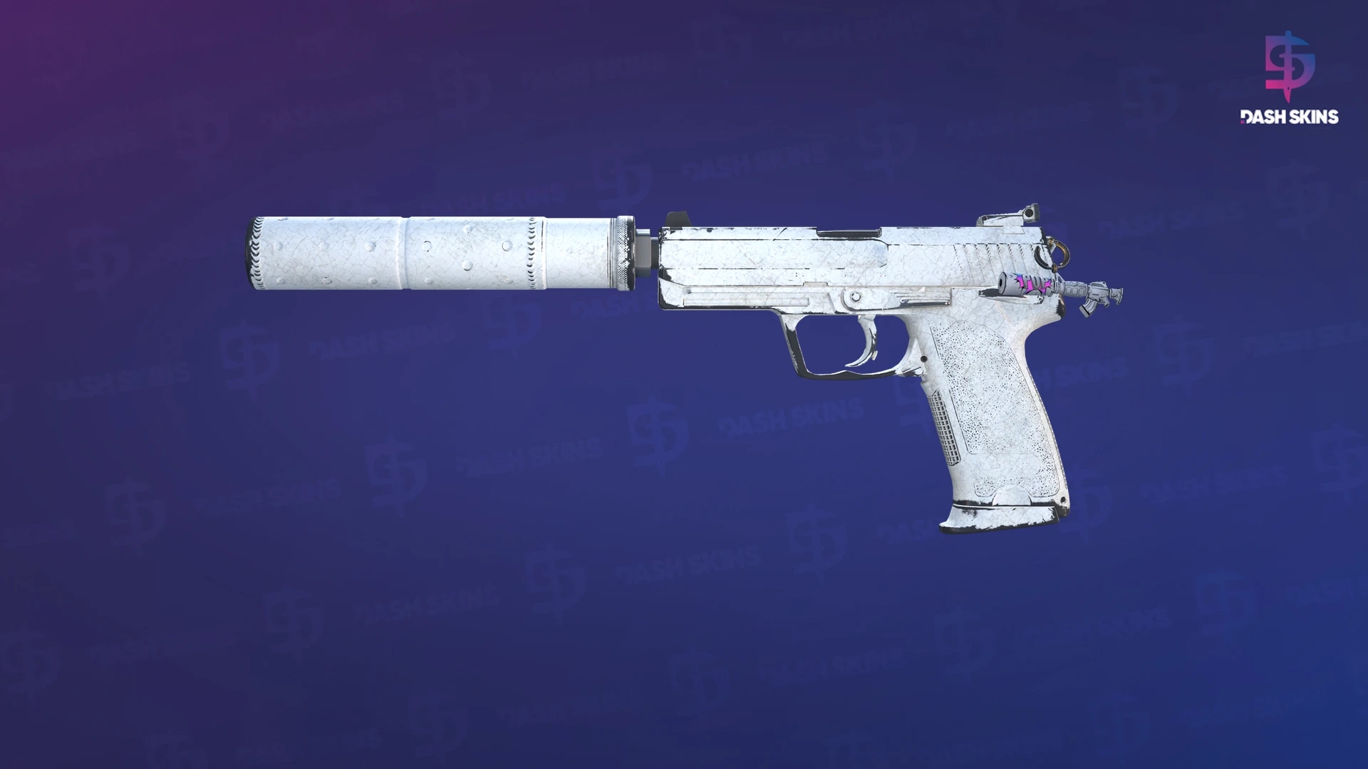 USP-S | Whiteout (Well-Worn) Screenshot Playside