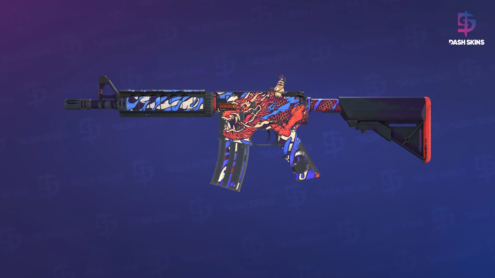 StatTrak™ M4A4 | 龍王 (Dragon King) (Field-Tested) Screenshot Playside