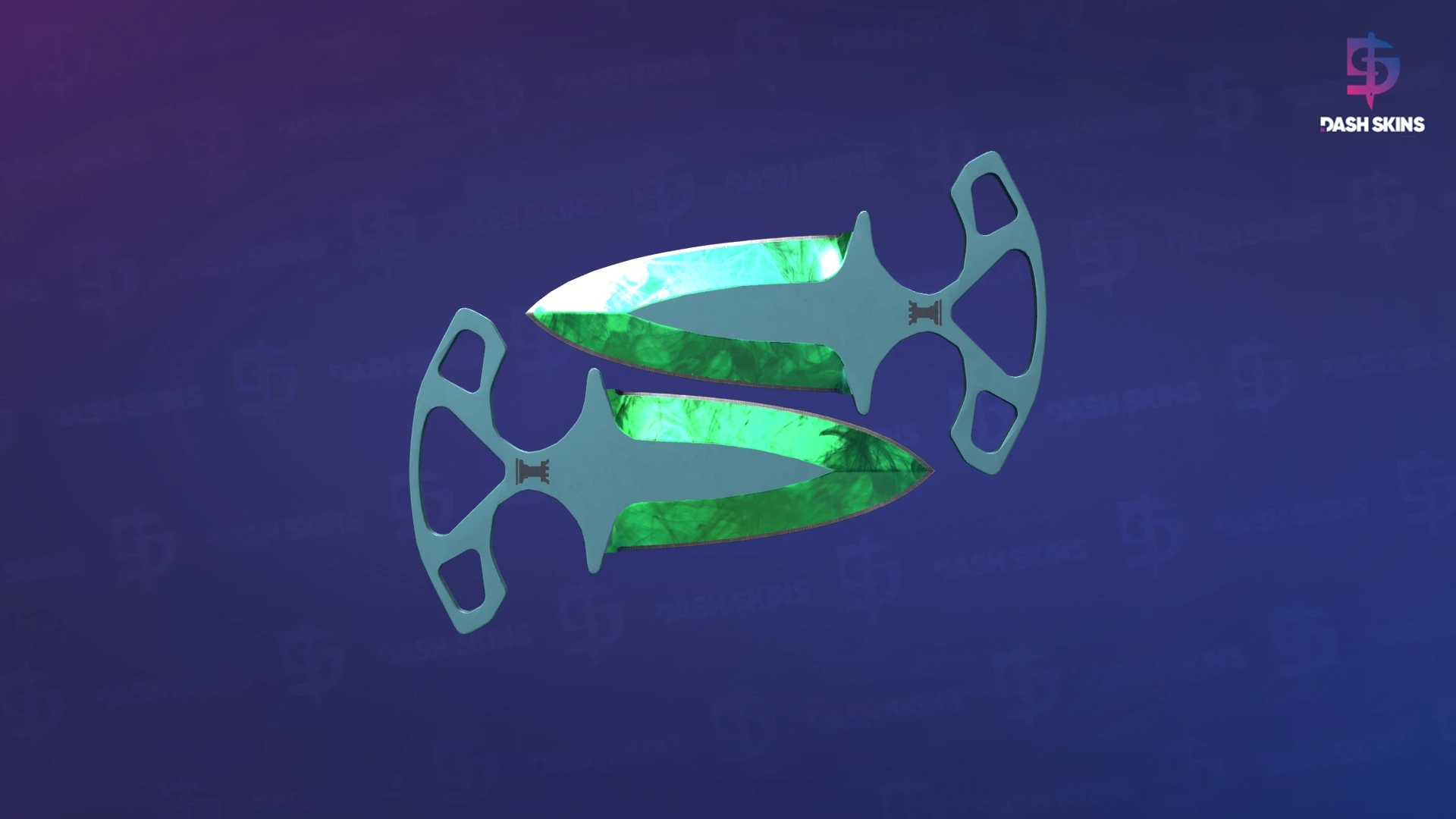 ★ Shadow Daggers | Gamma Doppler (Factory New) - Emerald Screenshot Playside