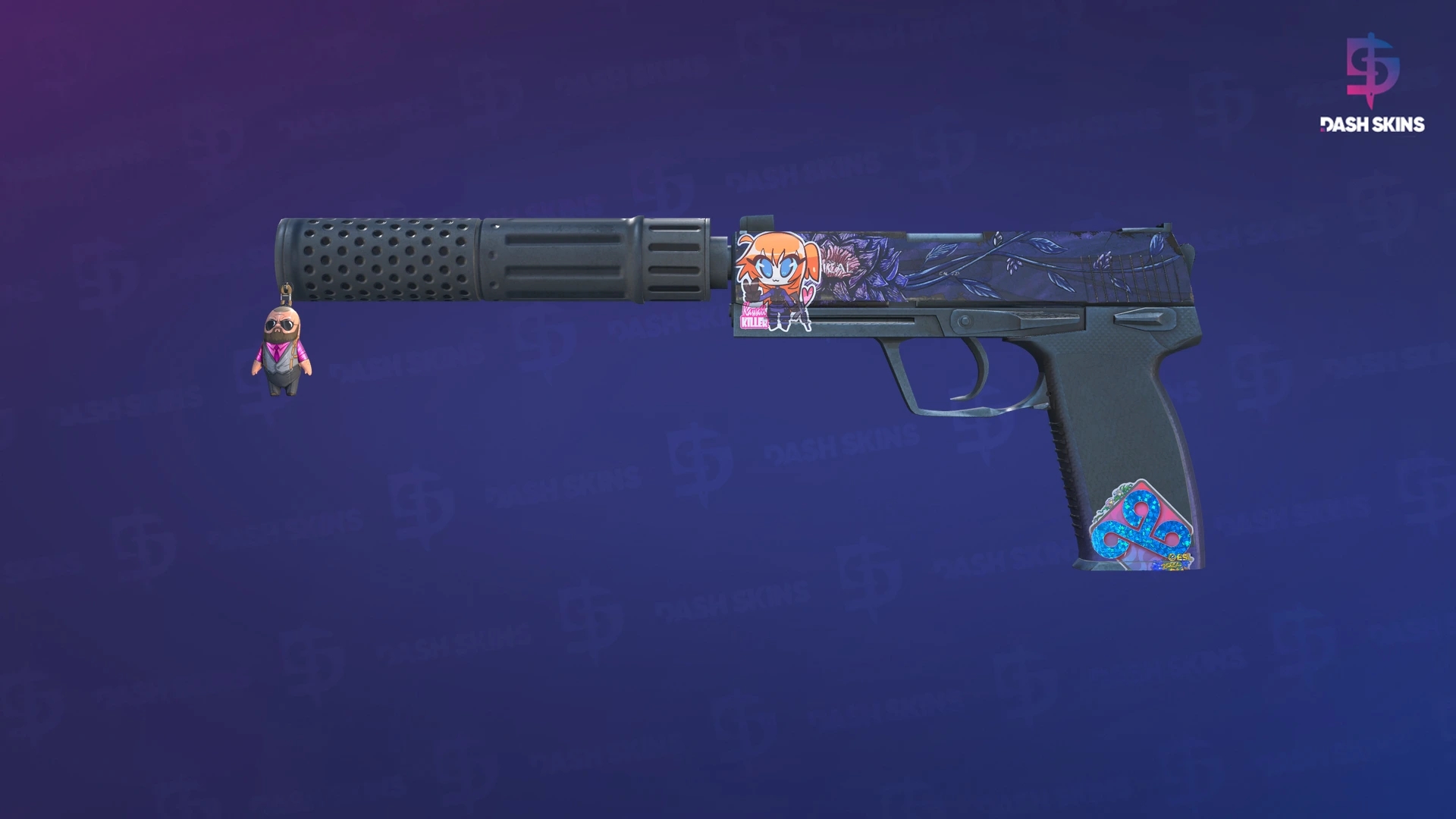 USP-S | Black Lotus (Battle-Scarred) Screenshot Playside