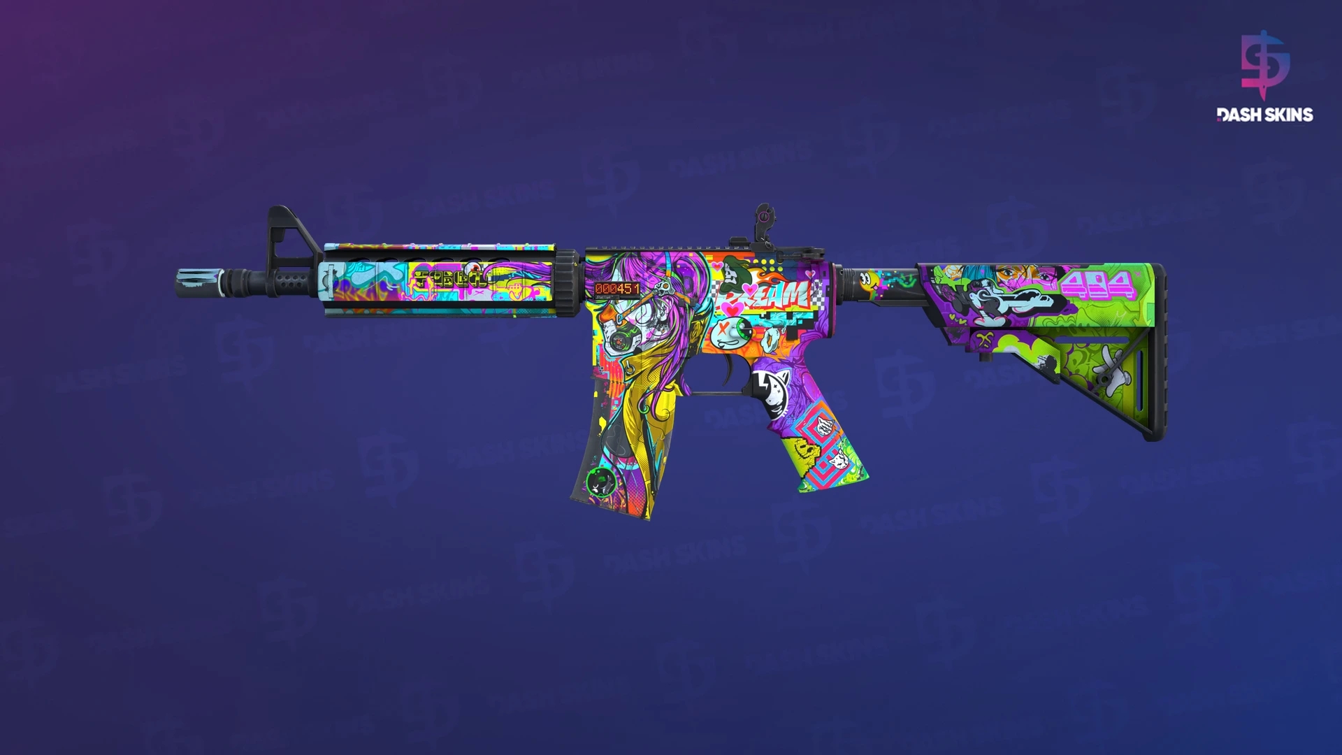 StatTrak™ M4A4 | In Living Color (Field-Tested) Screenshot Playside
