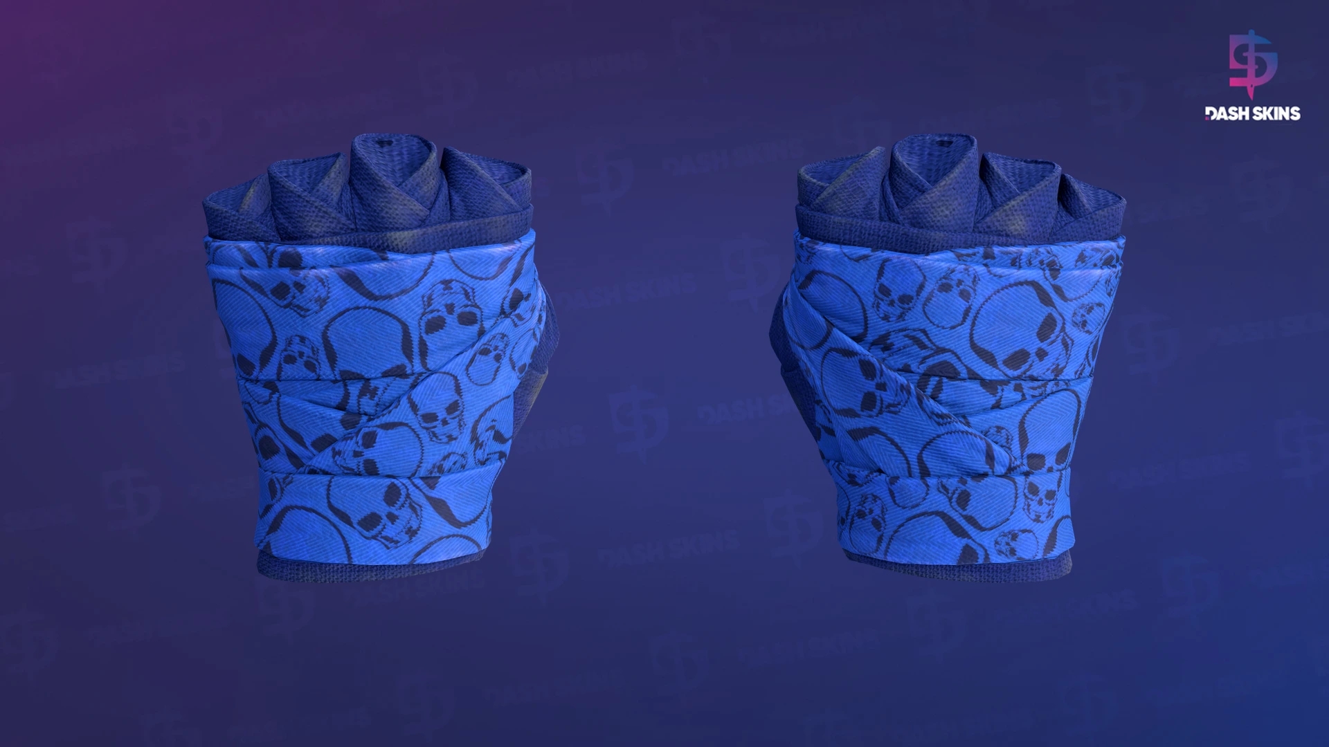 ★ Hand Wraps | Cobalt Skulls (Field-Tested) Screenshot Playside
