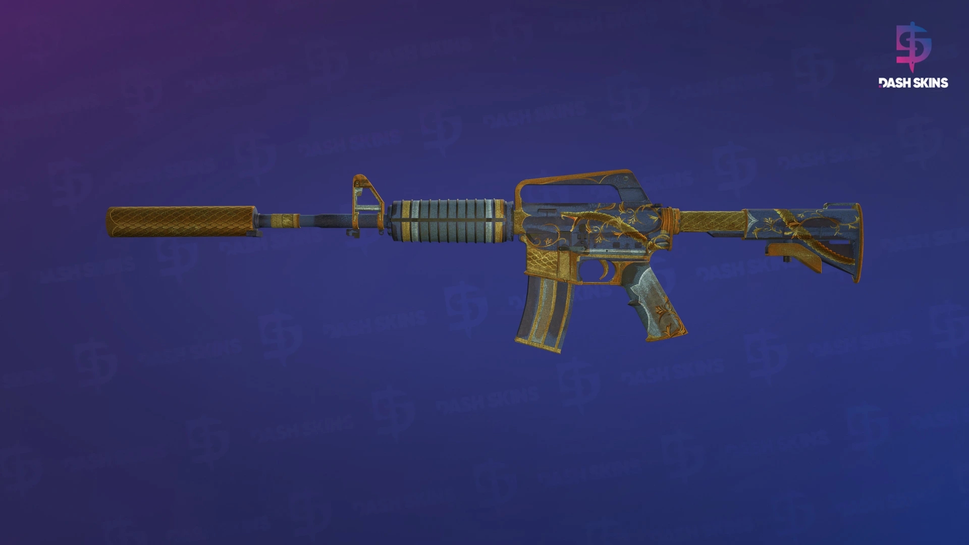 M4A1-S | Golden Coil (Battle-Scarred) Screenshot Playside