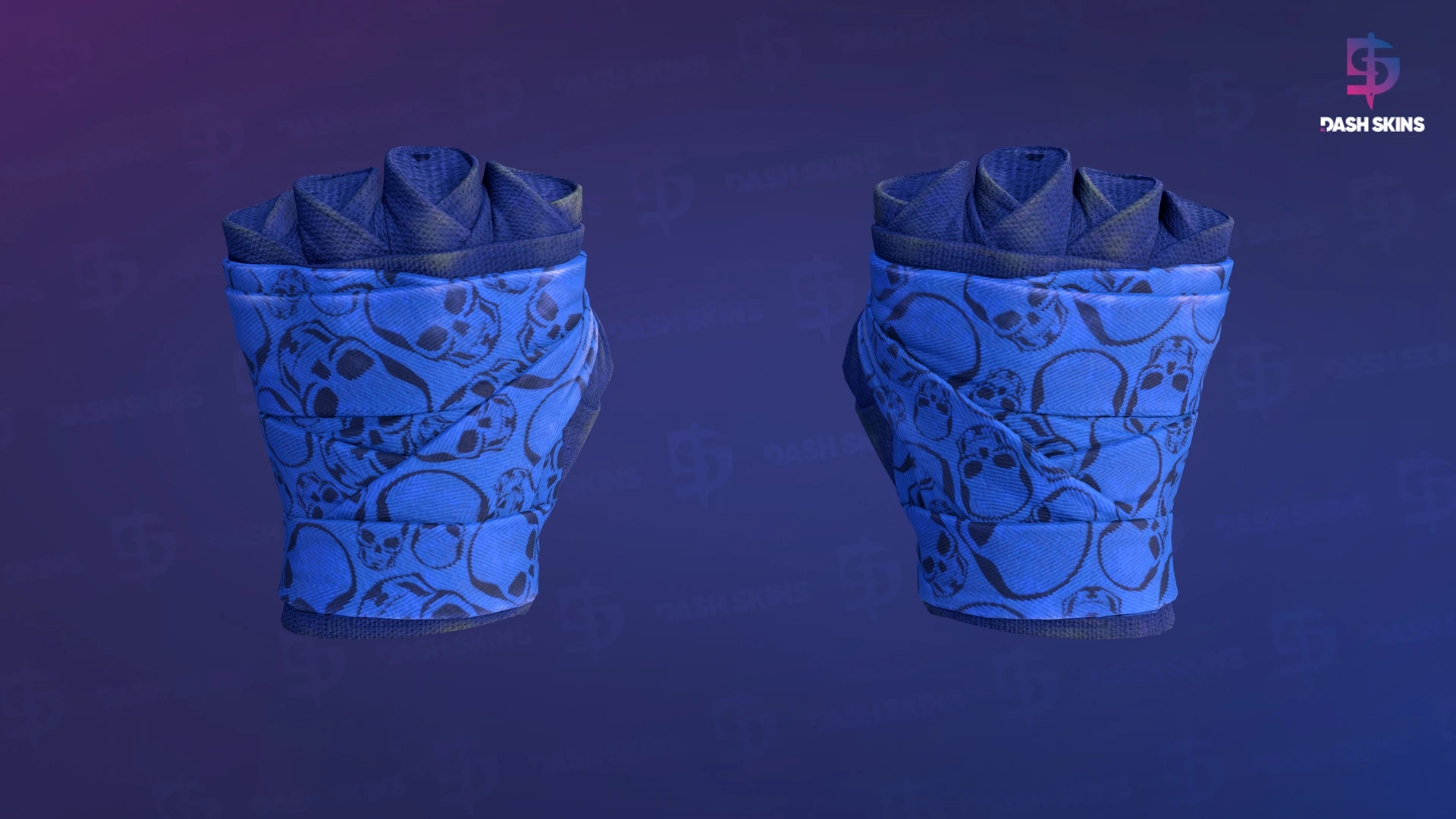 ★ Hand Wraps | Cobalt Skulls (Field-Tested) Screenshot Playside