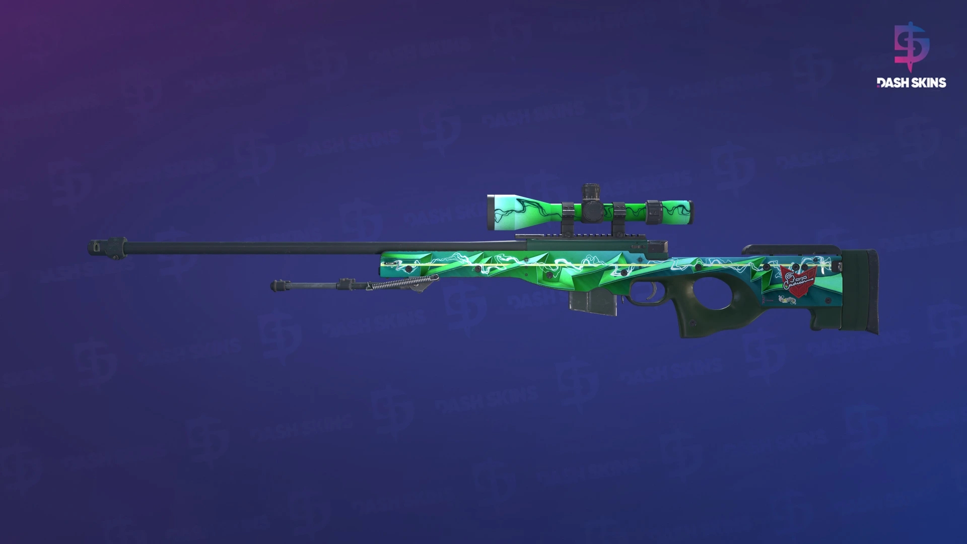AWP | Green Energy (Minimal Wear) Screenshot Playside