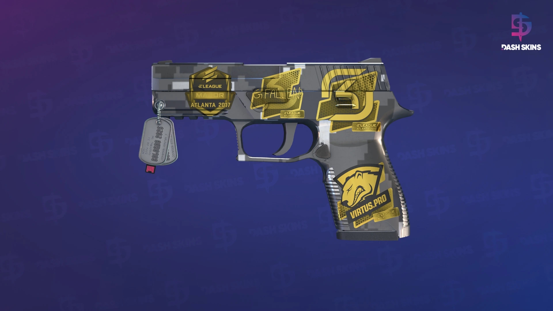 Souvenir P250 | Metallic DDPAT (Factory New) Screenshot Playside