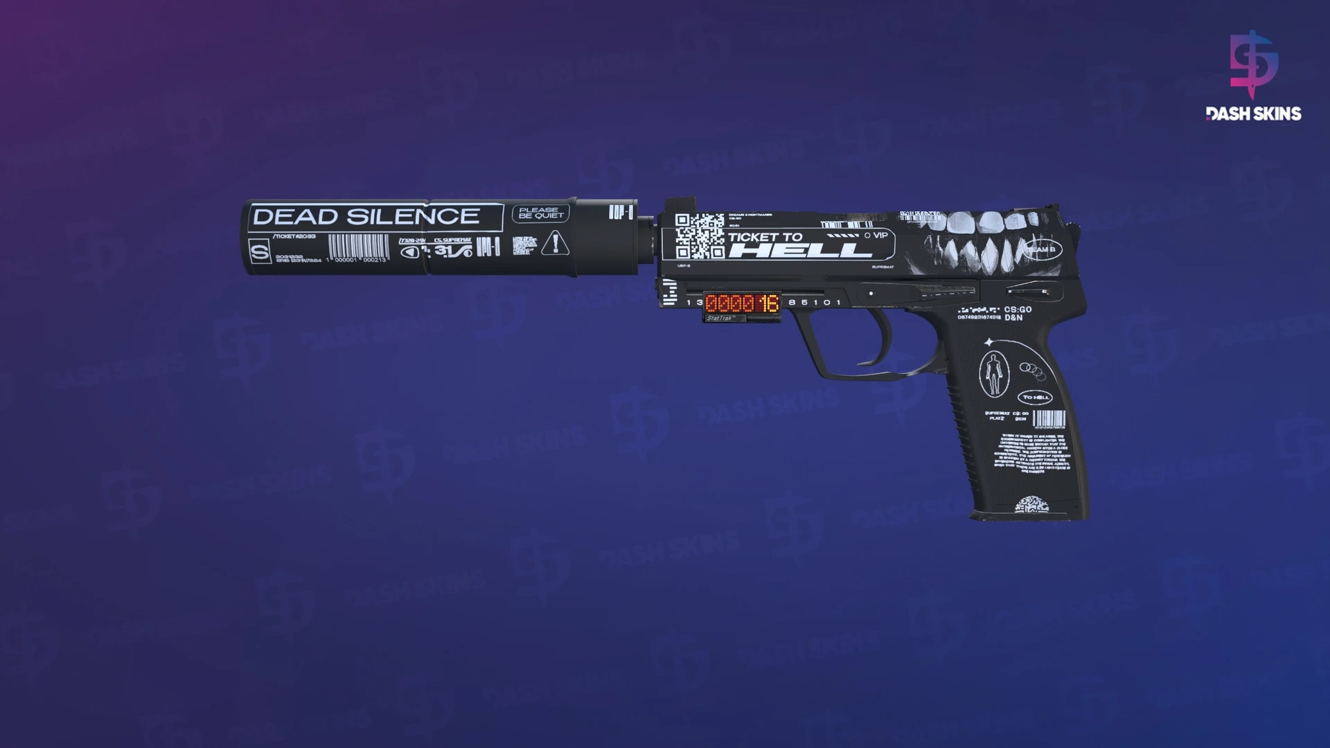 StatTrak™ USP-S | Ticket to Hell (Factory New) Screenshot Playside