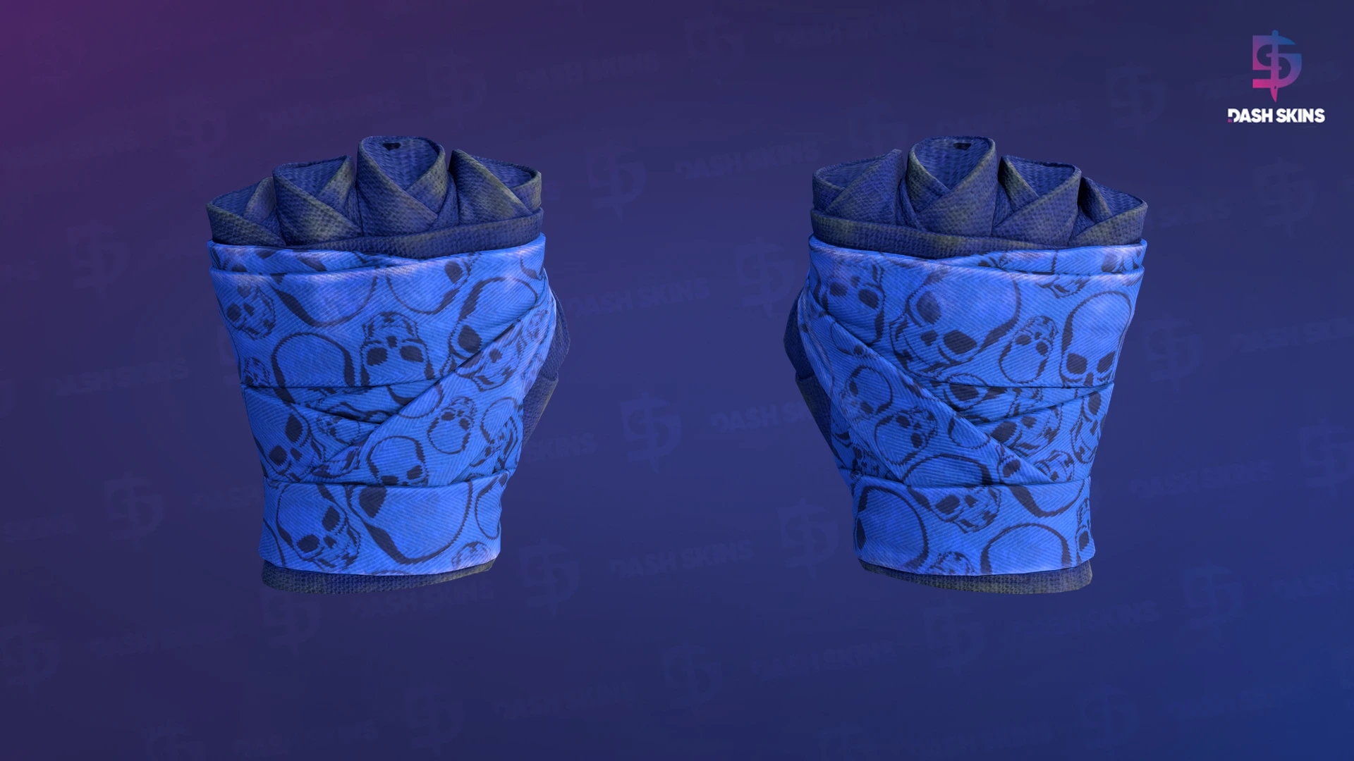 ★ Hand Wraps | Cobalt Skulls (Well-Worn) Screenshot Playside