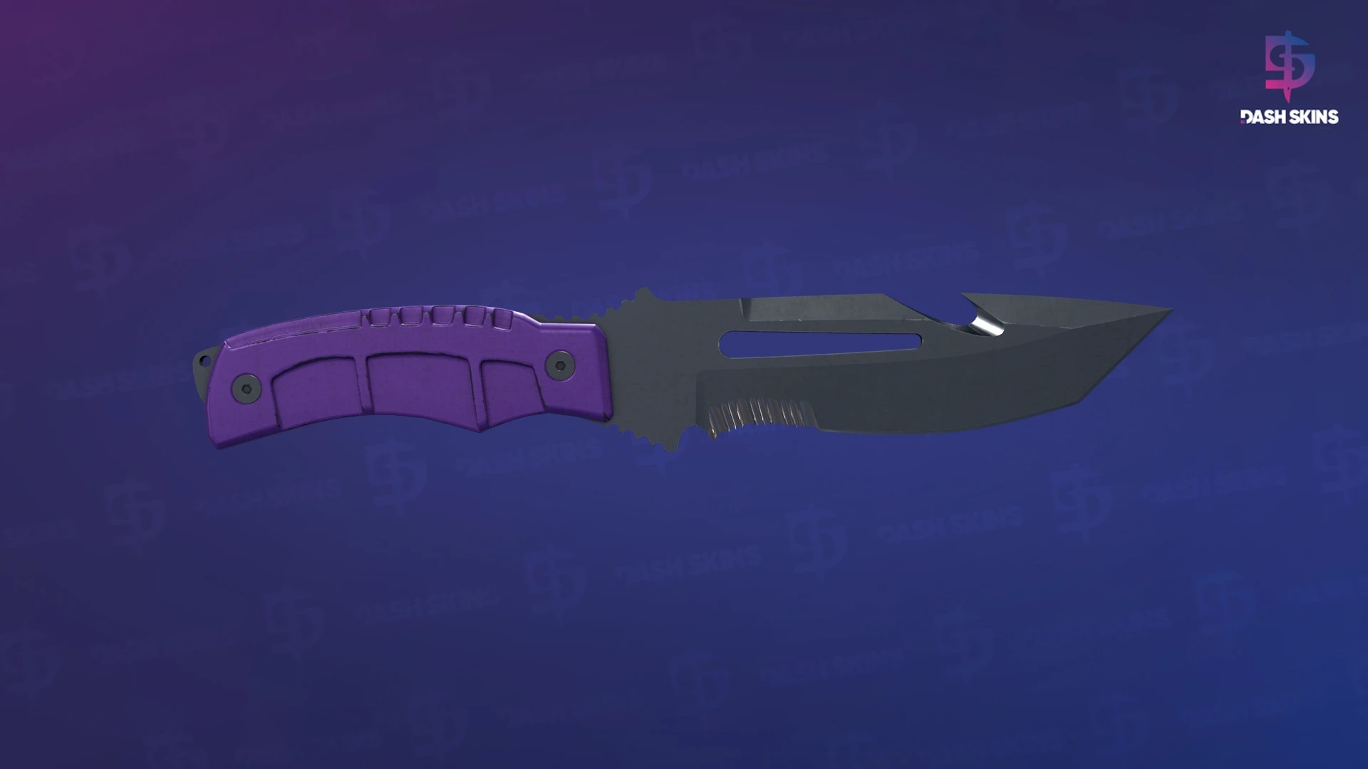 ★ Survival Knife | Ultraviolet (Well-Worn) Screenshot Playside