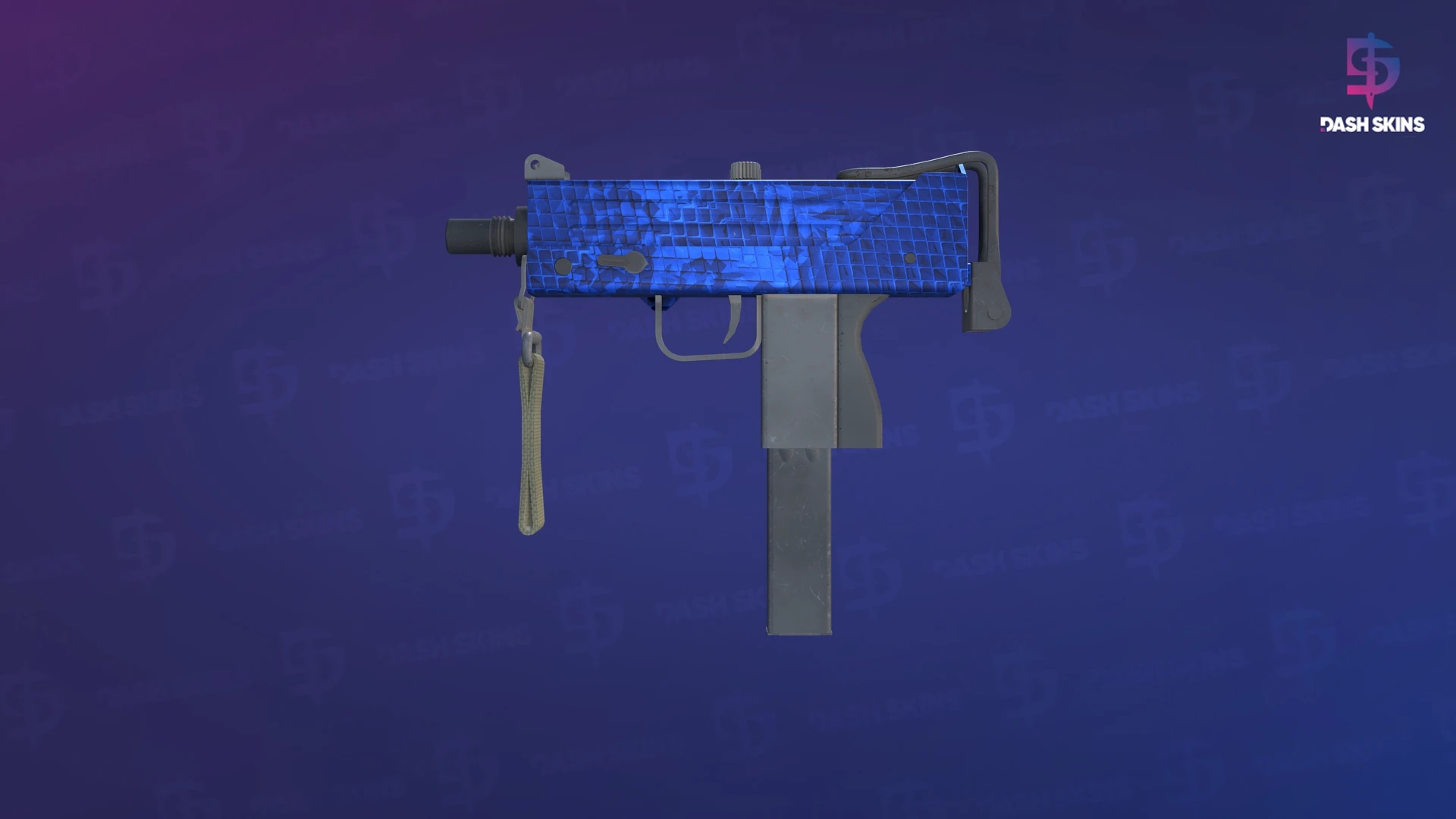 MAC-10 | Lapis Gator (Minimal Wear) Screenshot Playside