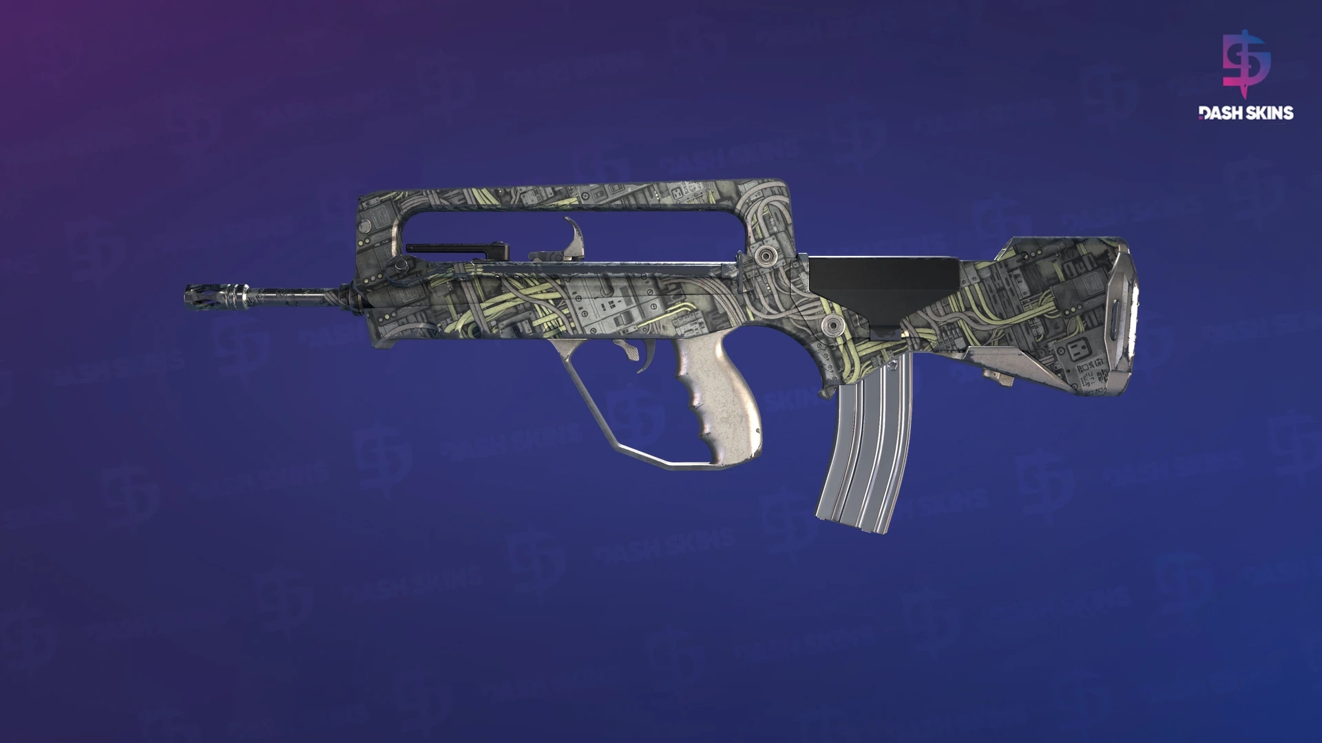 FAMAS | Faulty Wiring (Well-Worn) Screenshot Playside