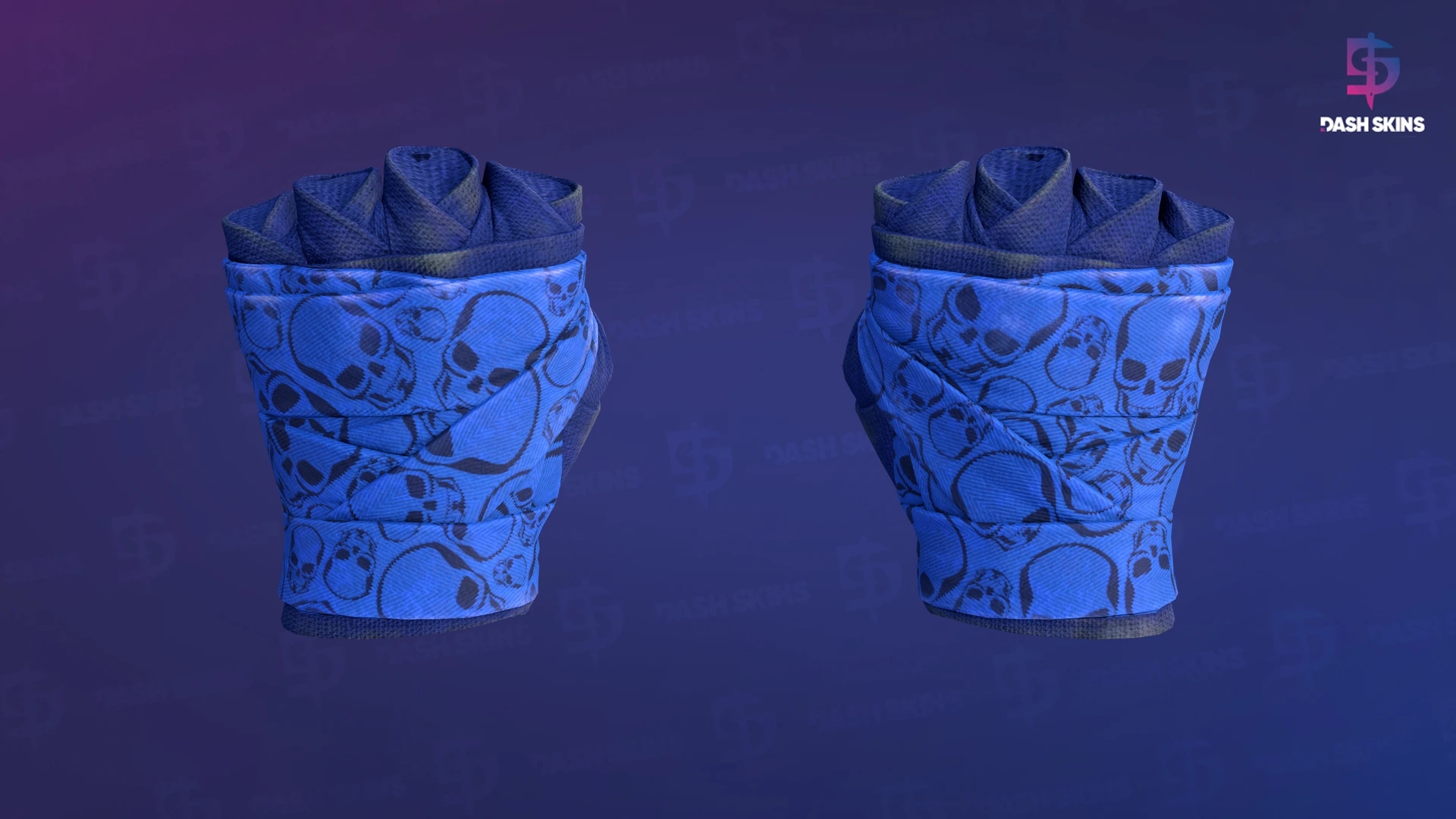 ★ Hand Wraps | Cobalt Skulls (Field-Tested) Screenshot Playside