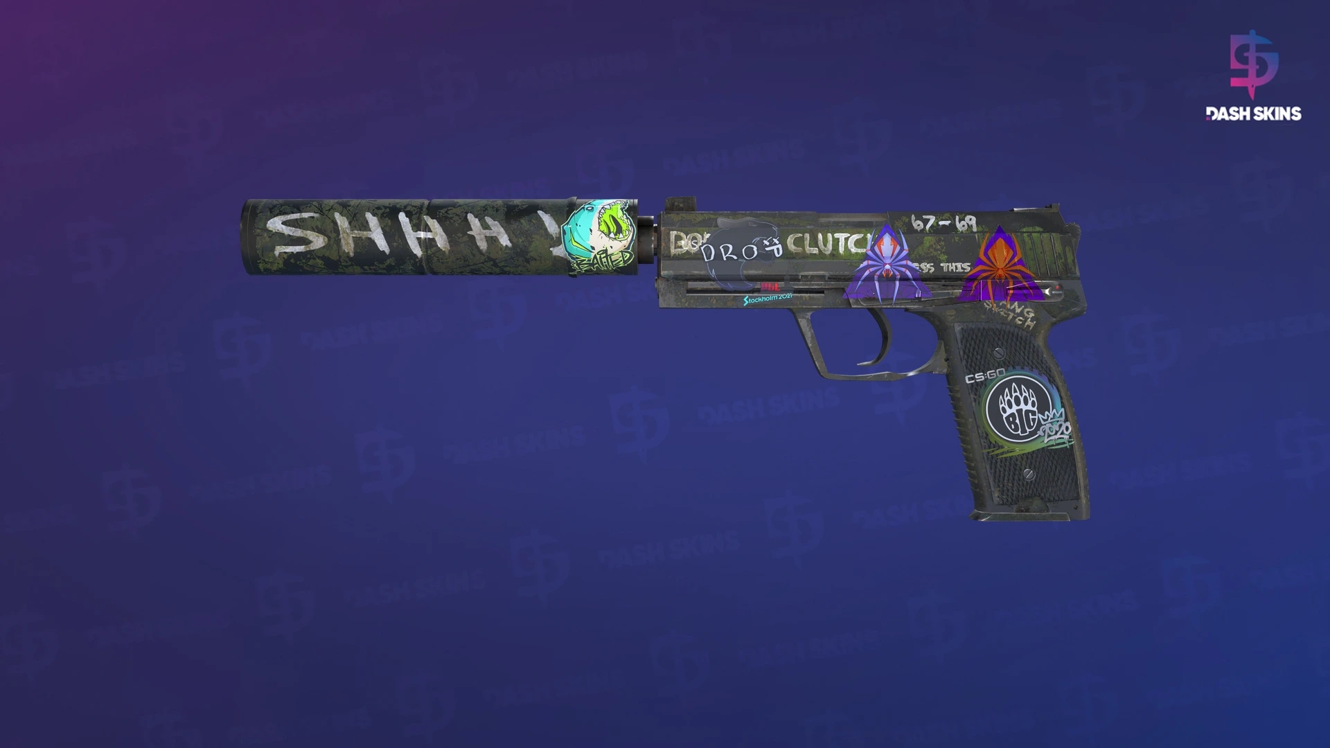 USP-S | Flashback (Well-Worn) Screenshot Playside
