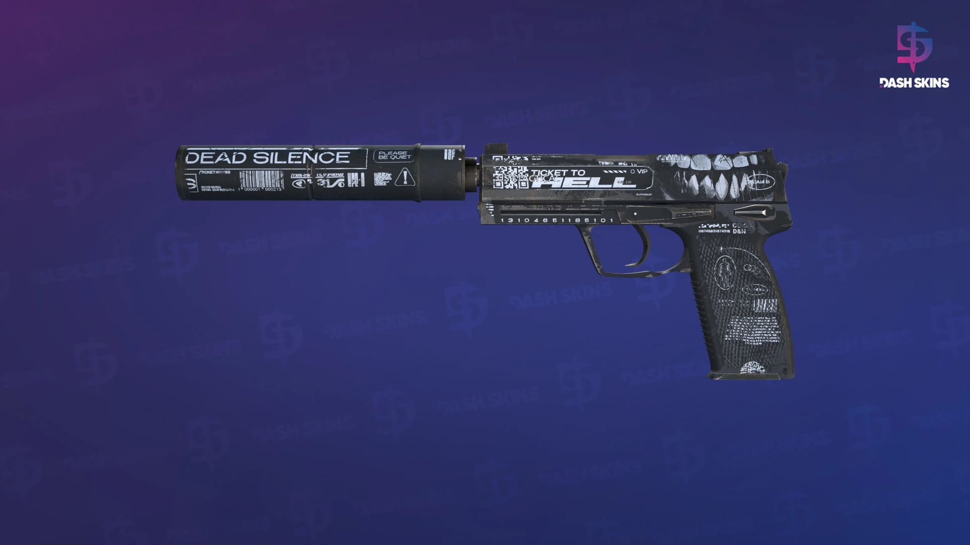 USP-S | Ticket to Hell (Well-Worn) Screenshot Playside