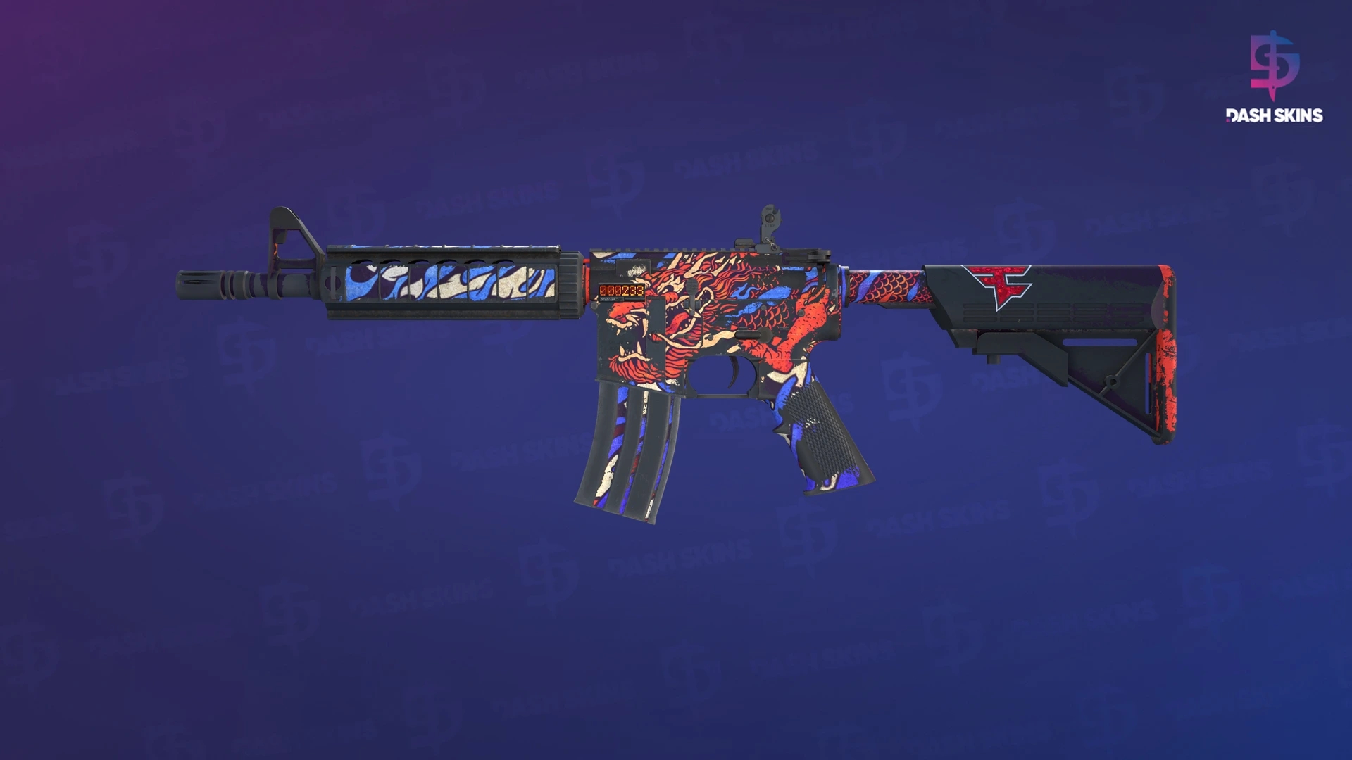 StatTrak™ M4A4 | 龍王 (Dragon King) (Battle-Scarred) Screenshot Playside