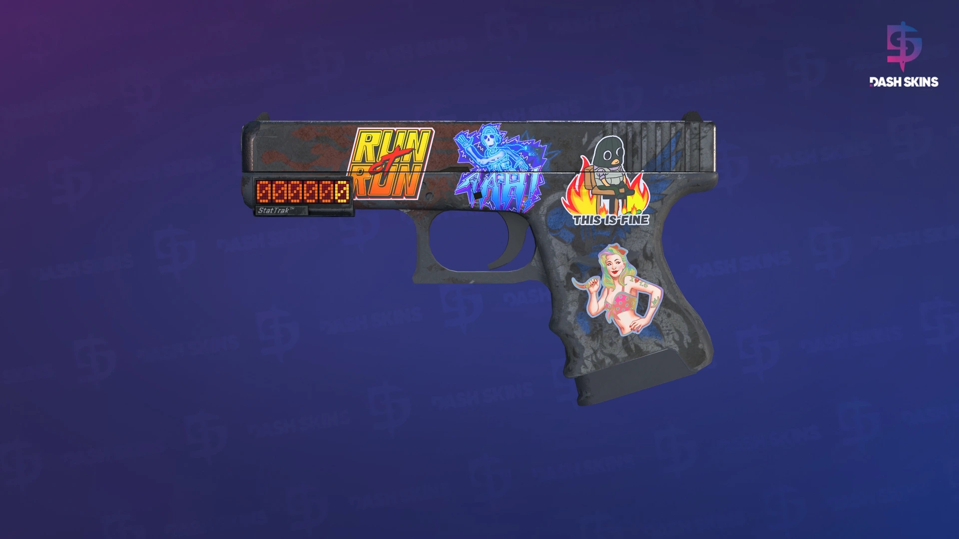 StatTrak™ Glock-18 | Sacrifice (Battle-Scarred) Screenshot Playside