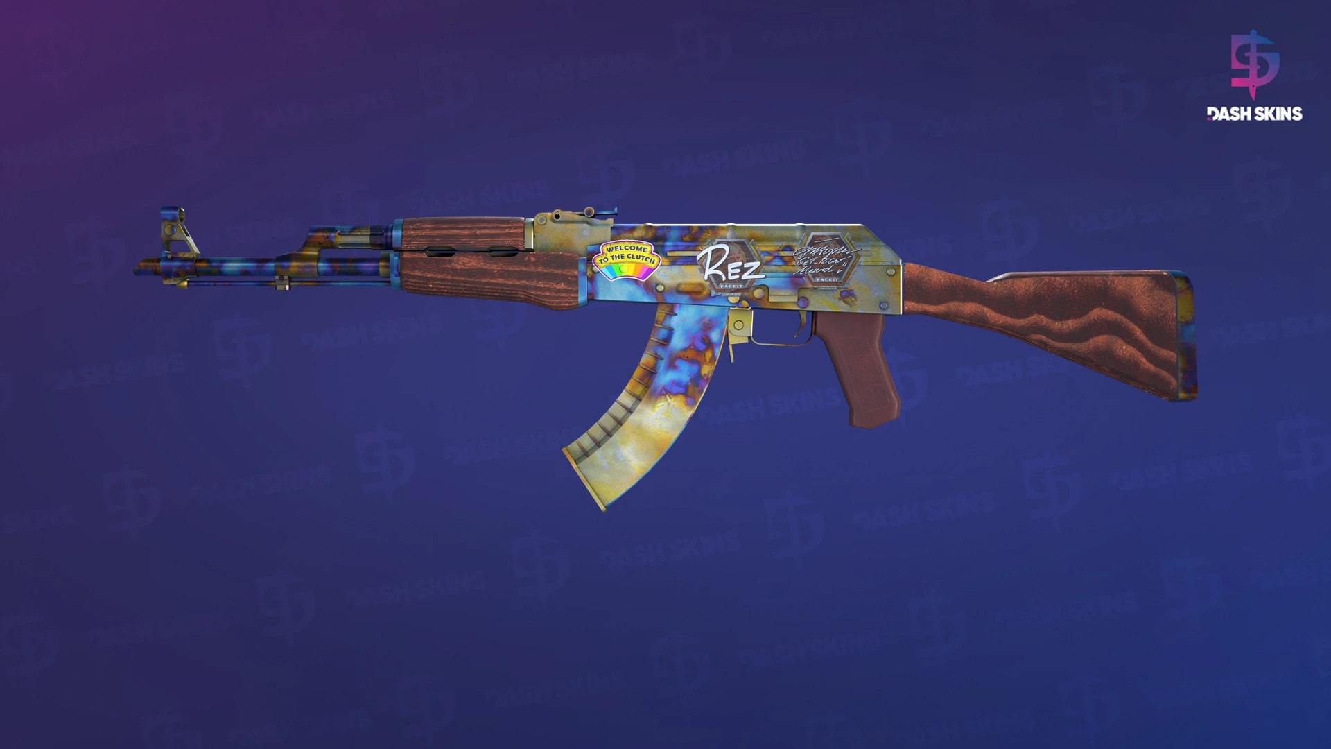 AK-47 | Case Hardened (Minimal Wear) Screenshot Playside
