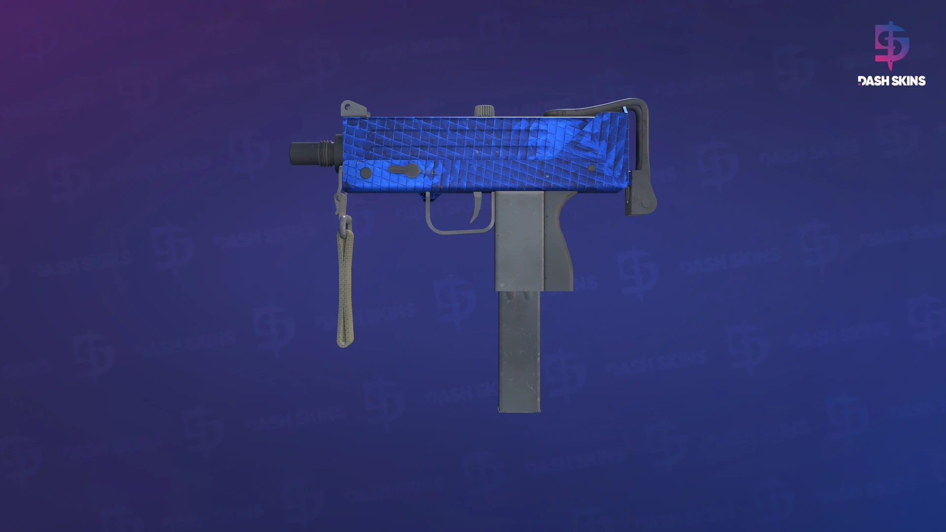 MAC-10 | Lapis Gator (Field-Tested) Screenshot Playside