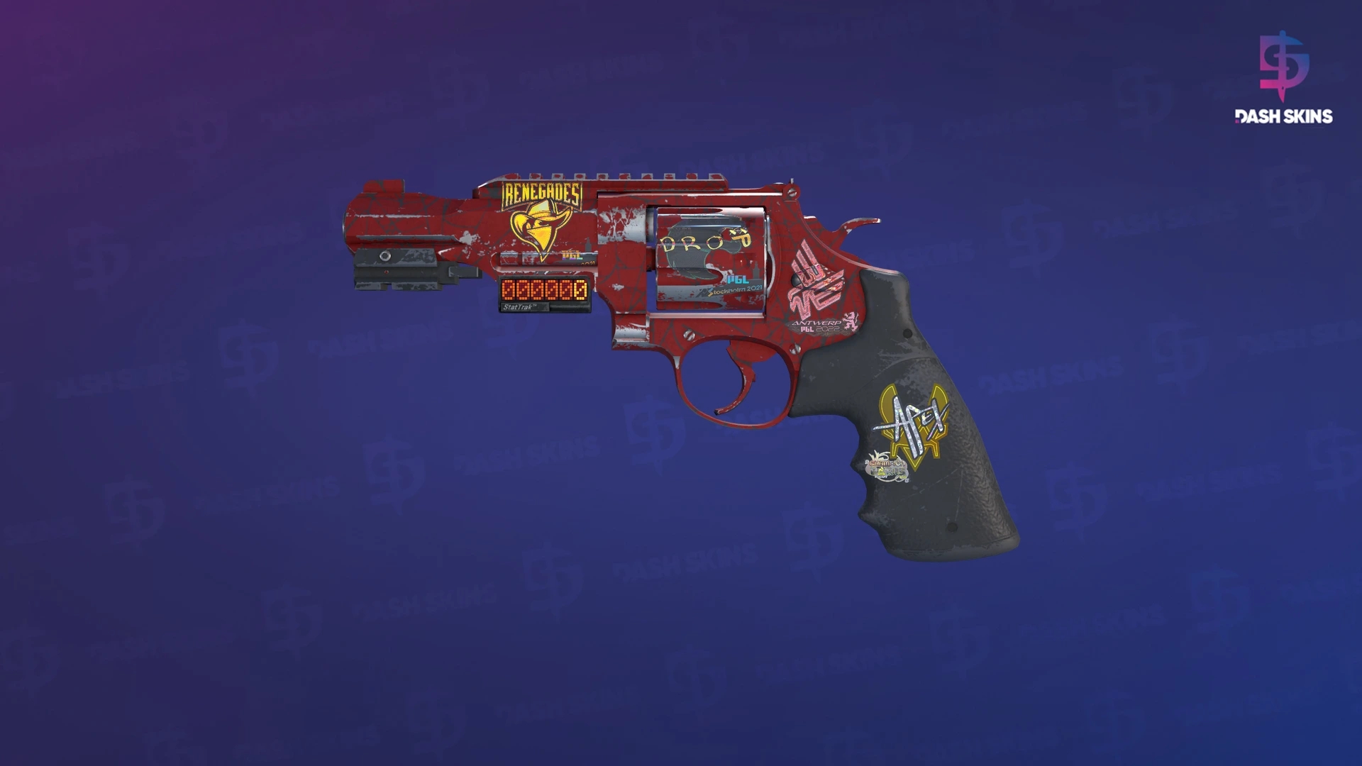 StatTrak™ R8 Revolver | Crimson Web (Field-Tested) Screenshot Playside