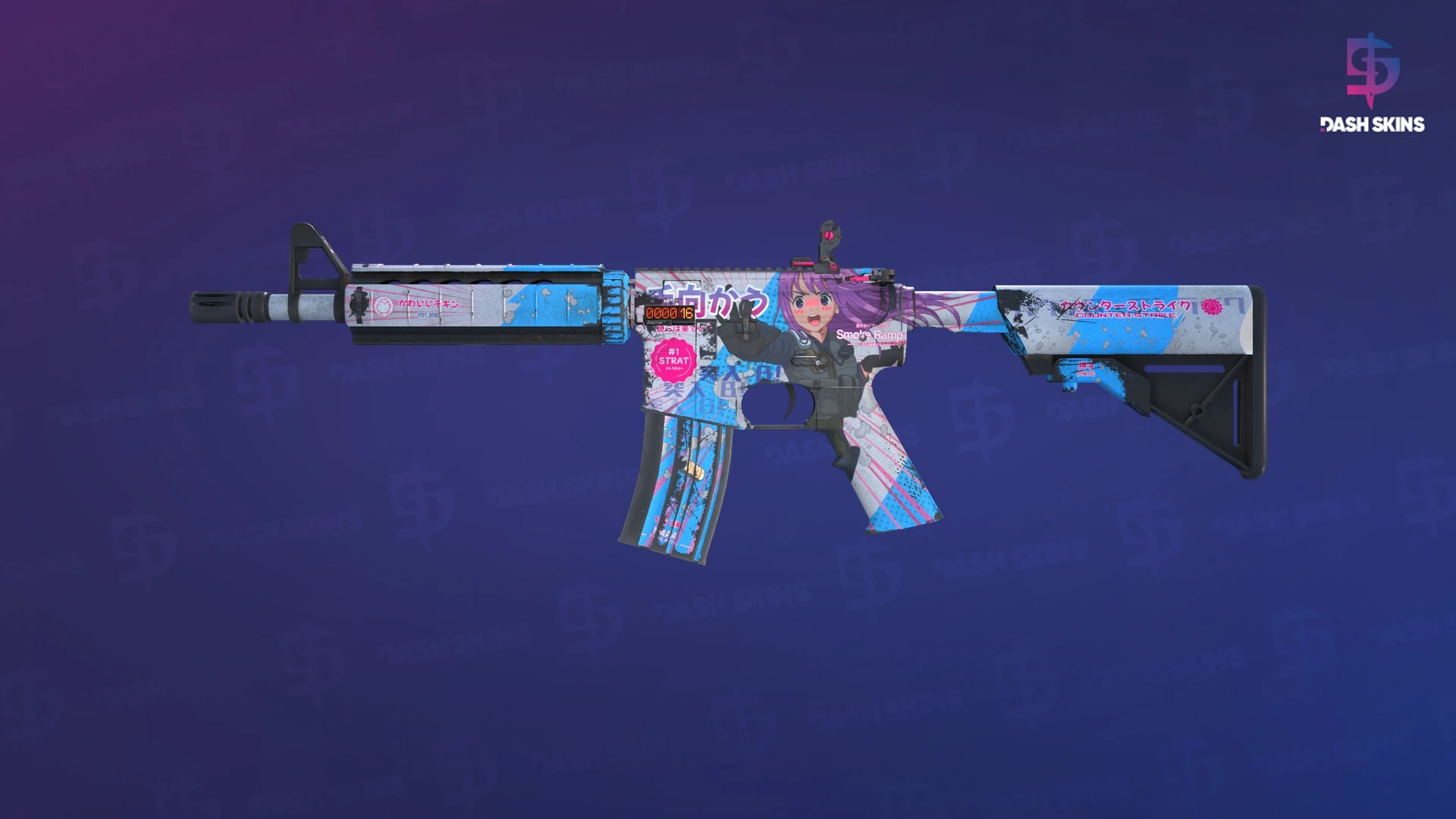 StatTrak™ M4A4 | Temukau (Well-Worn) Screenshot Playside