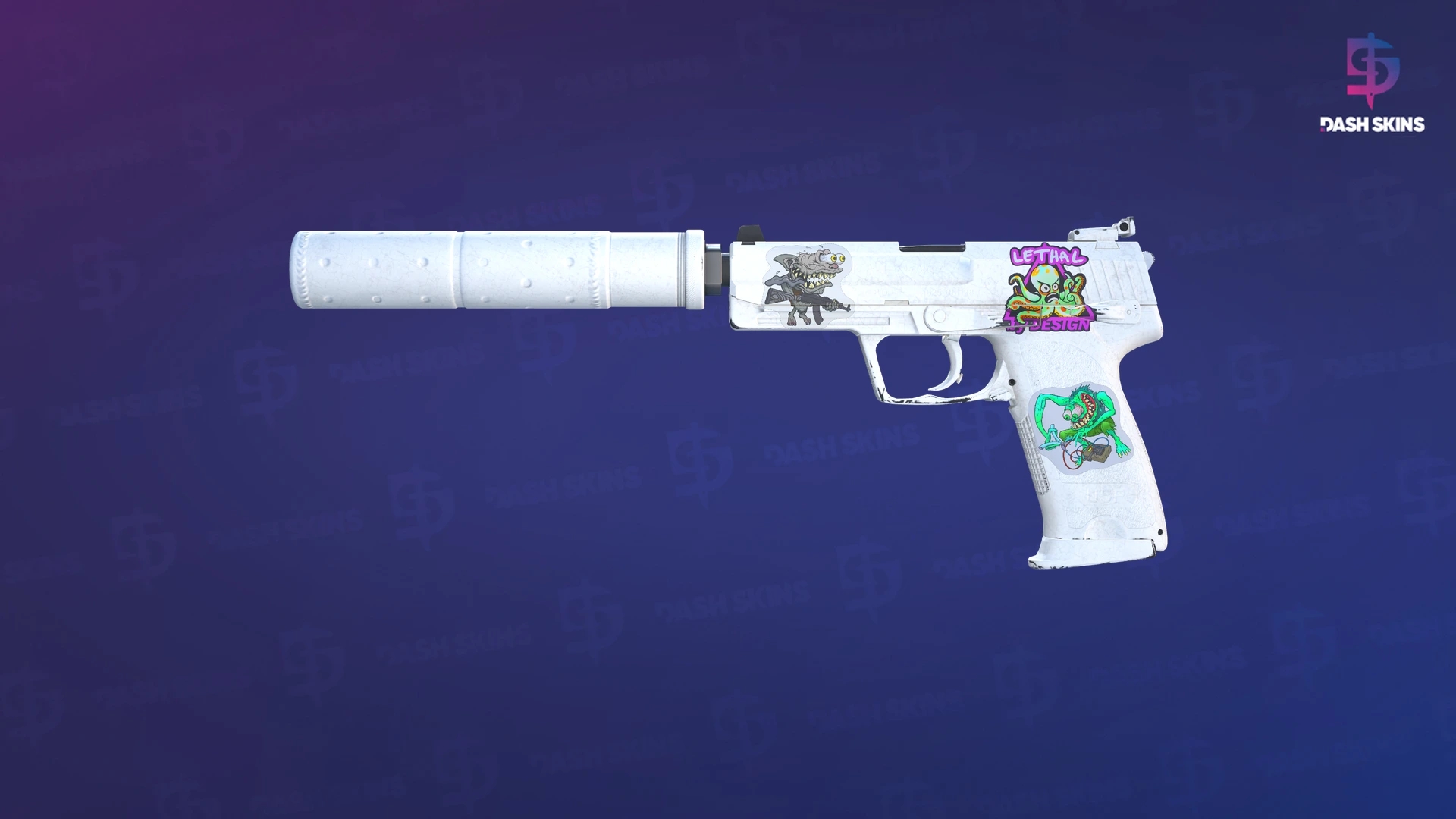 USP-S | Whiteout (Minimal Wear) Screenshot Playside