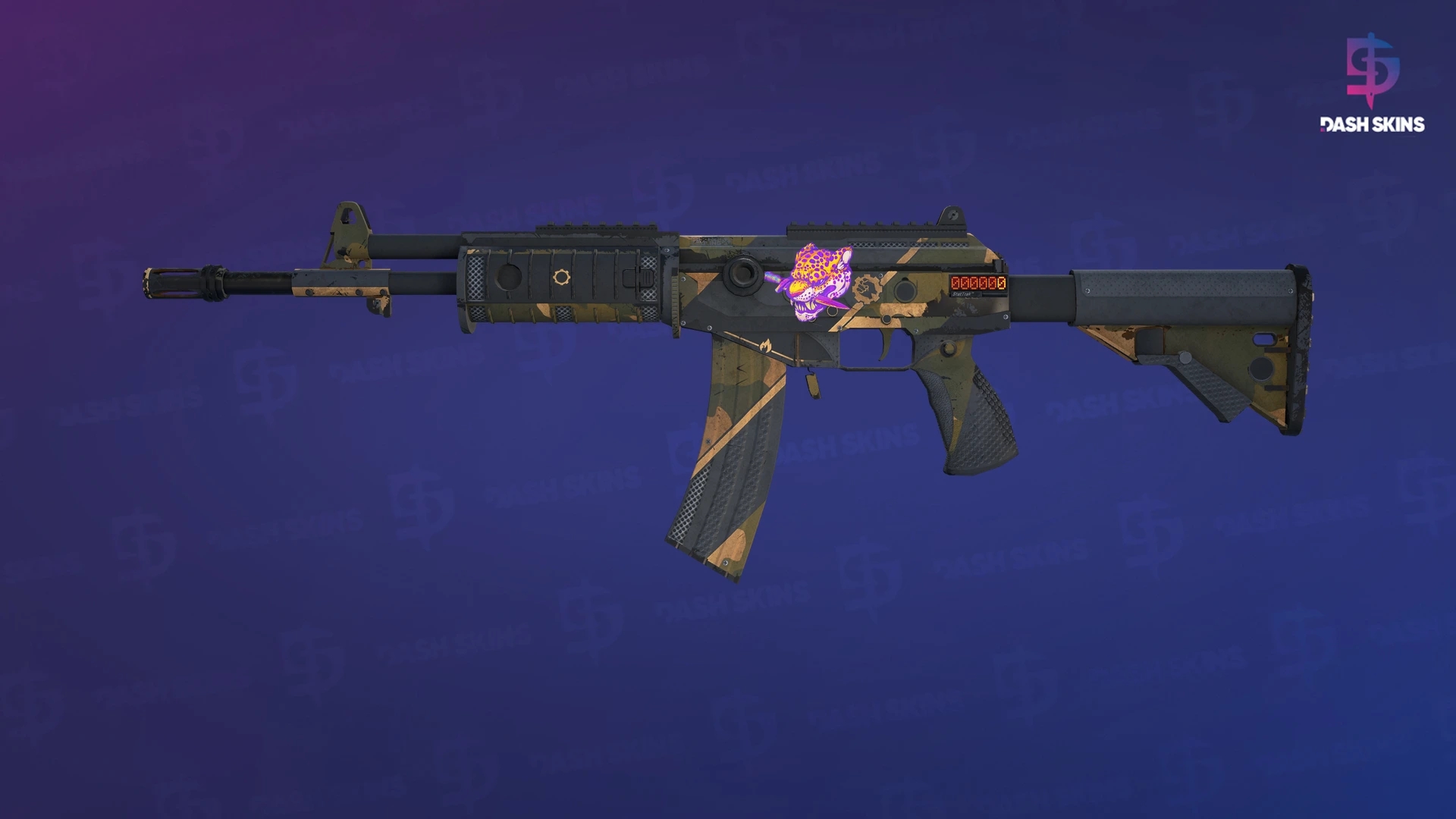 StatTrak™ Galil AR | Black Sand (Battle-Scarred) Screenshot Playside
