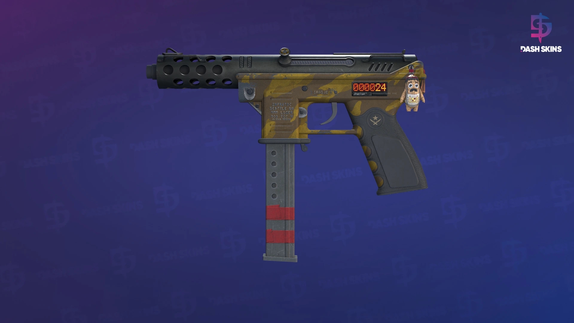 StatTrak™ Tec-9 | Brother (Well-Worn) Screenshot Playside