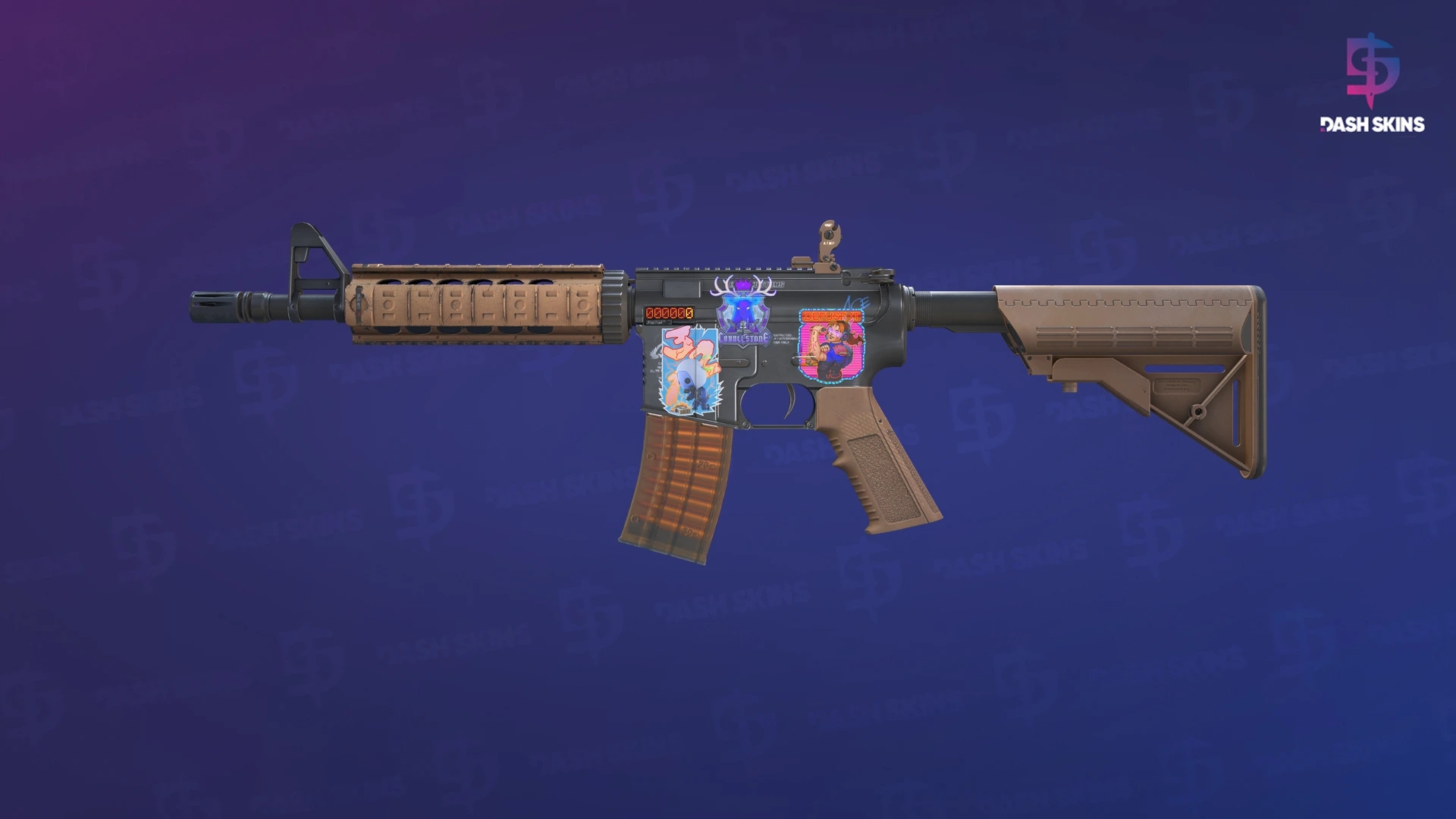 StatTrak™ M4A4 | Poly Mag (Minimal Wear) Screenshot Playside