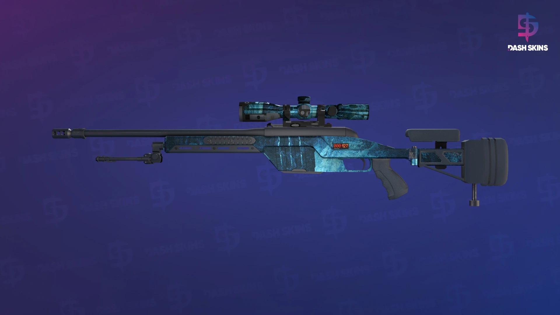 StatTrak™ SSG 08 | Abyss (Well-Worn) Screenshot Playside
