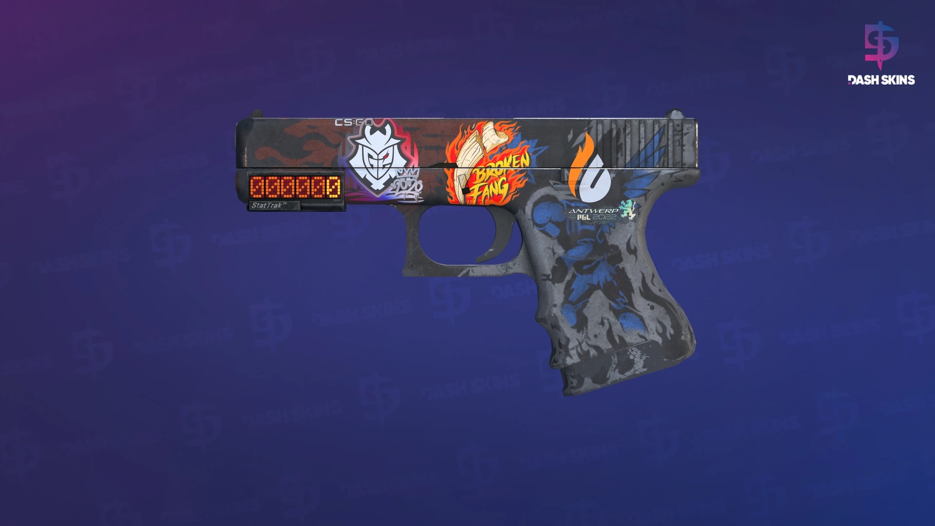 StatTrak™ Glock-18 | Sacrifice (Well-Worn) Screenshot Playside