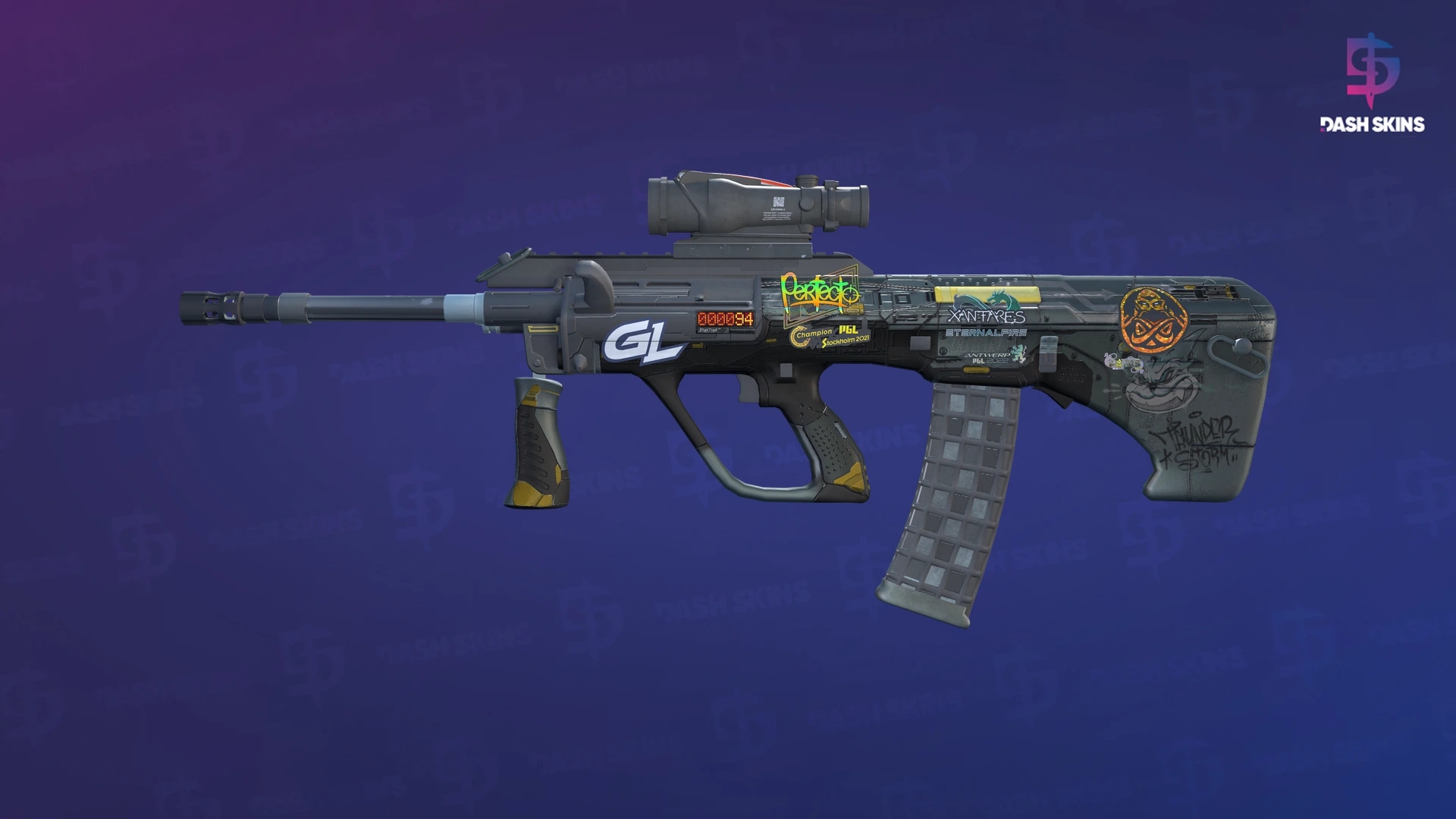 StatTrak™ AUG | Tom Cat (Minimal Wear) Screenshot Playside