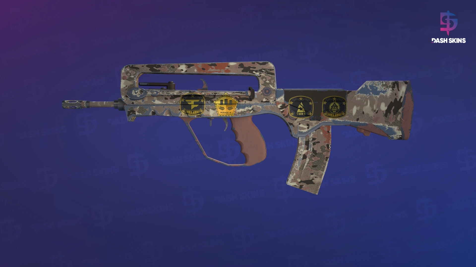 Souvenir FAMAS | CaliCamo (Field-Tested) Screenshot Playside