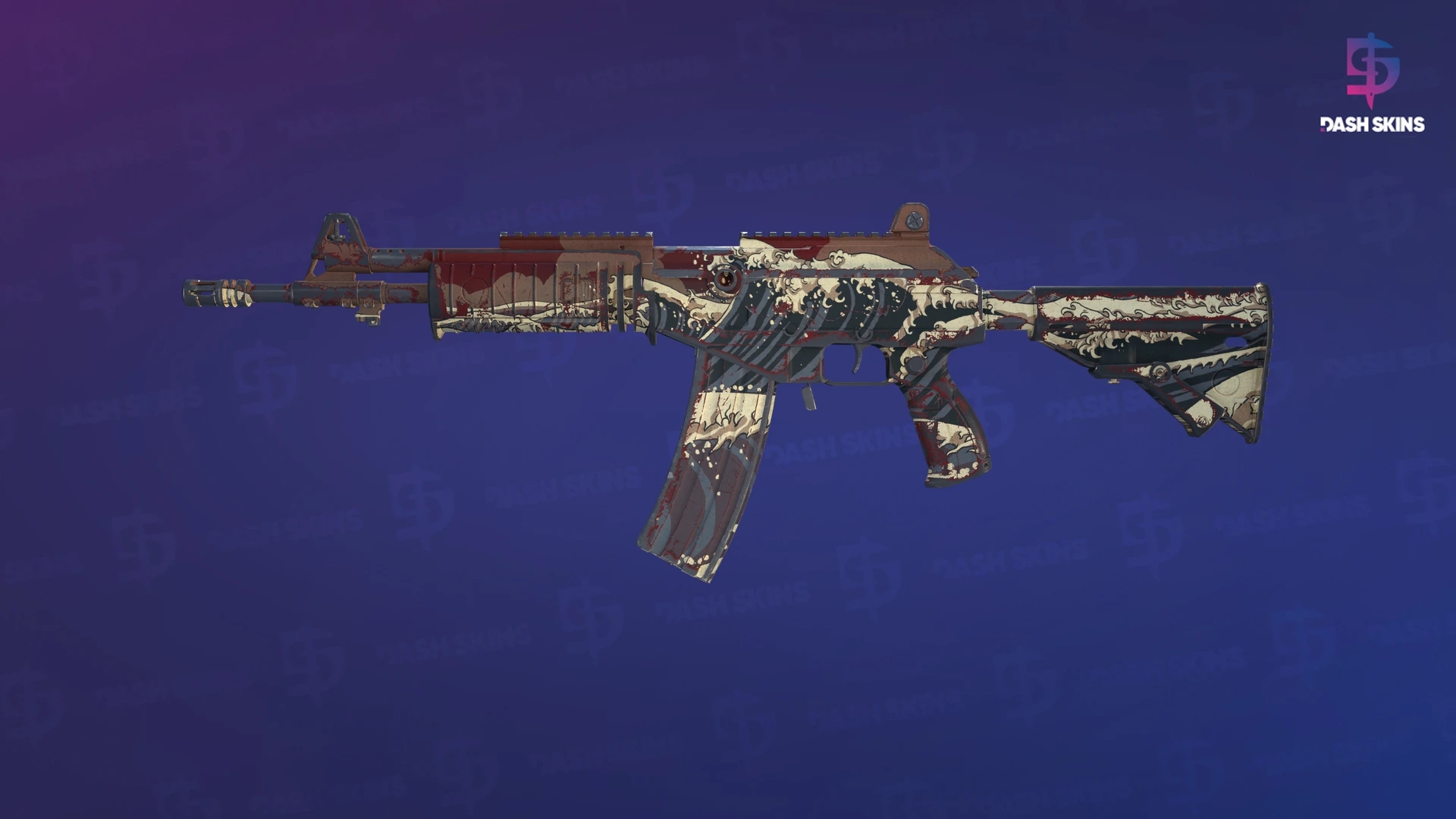 Galil AR | Crimson Tsunami (Field-Tested) Screenshot Playside