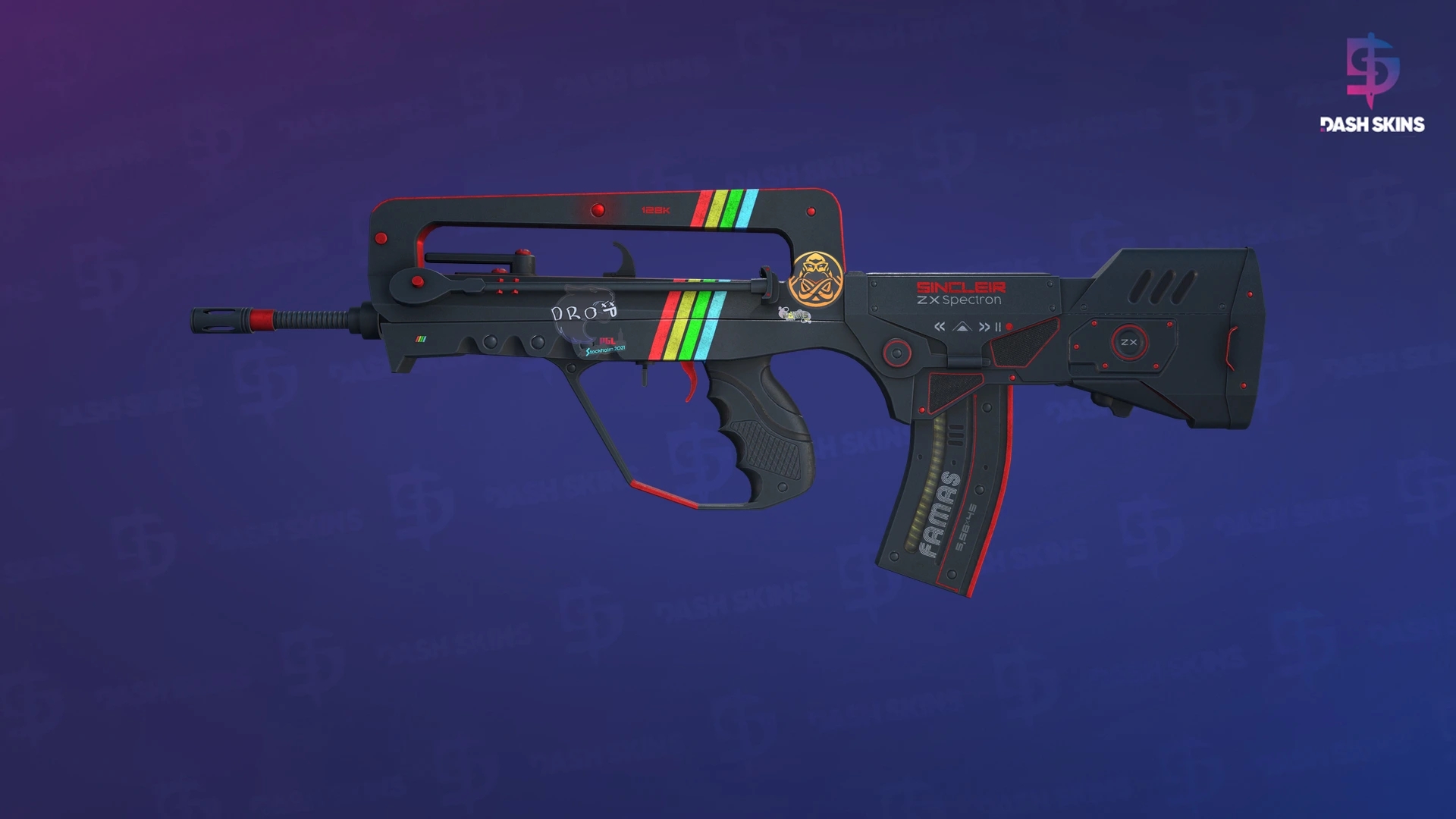 FAMAS | ZX Spectron (Battle-Scarred) Screenshot Playside