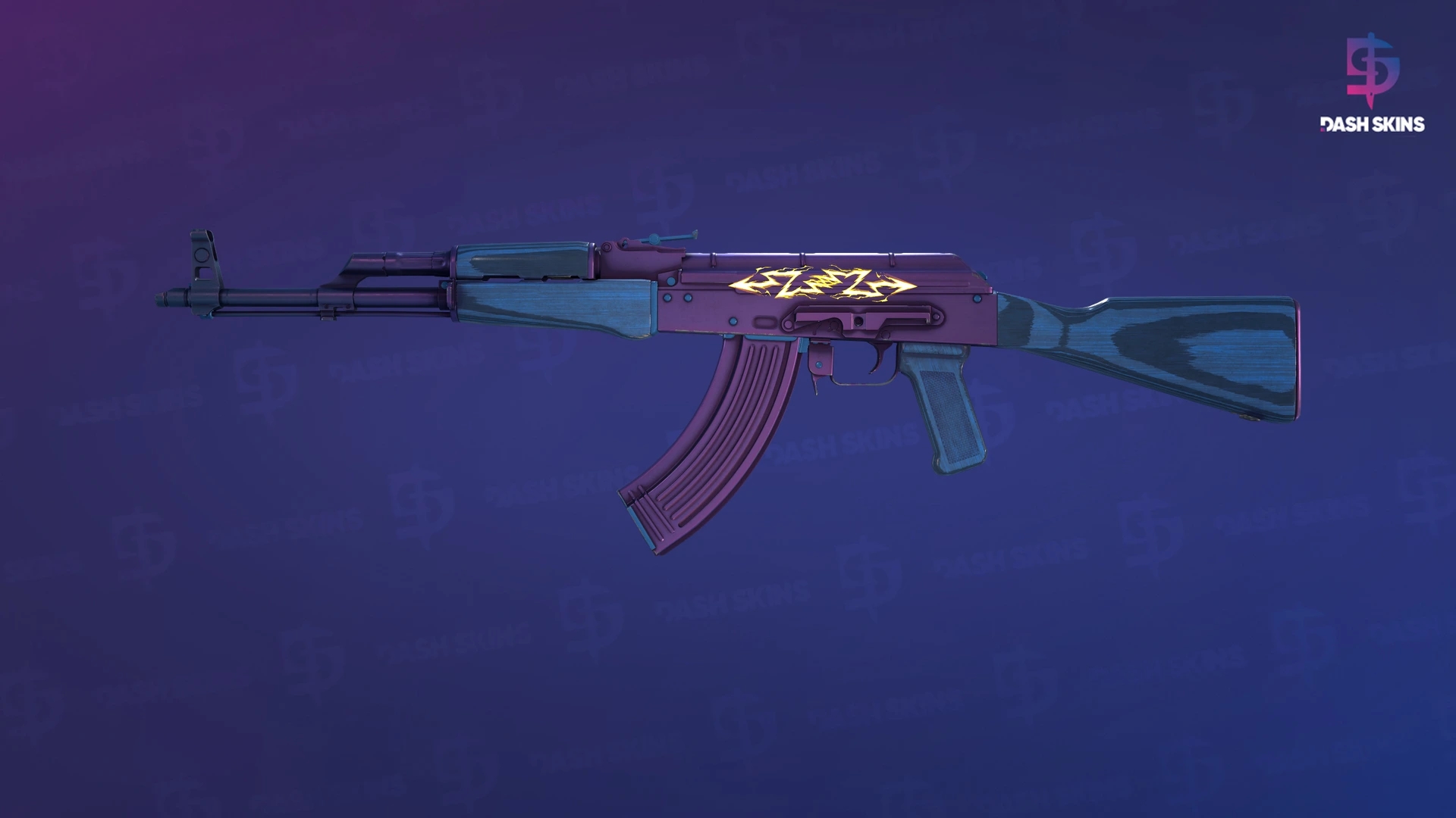 AK-47 | Midnight Laminate (Minimal Wear) Screenshot Playside