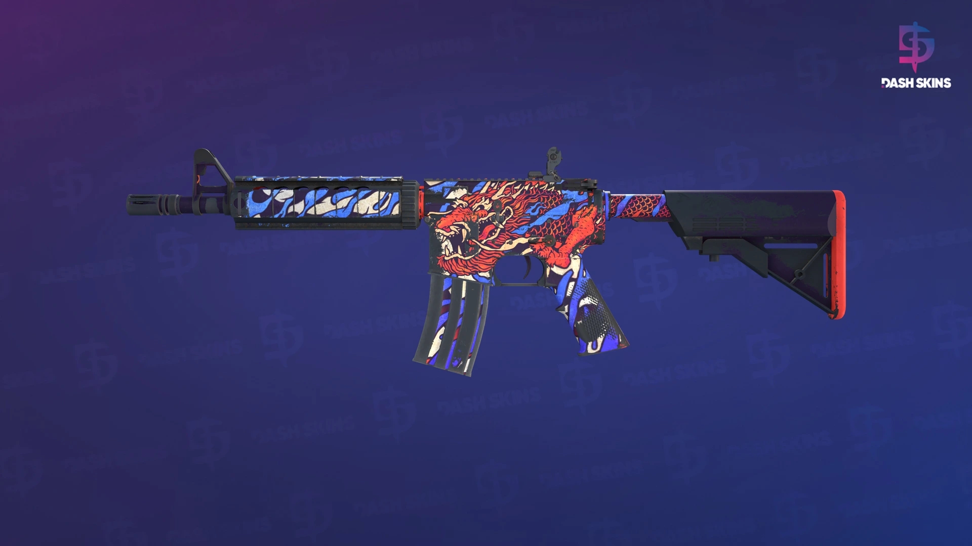 M4A4 | 龍王 (Dragon King) (Field-Tested) Screenshot Playside
