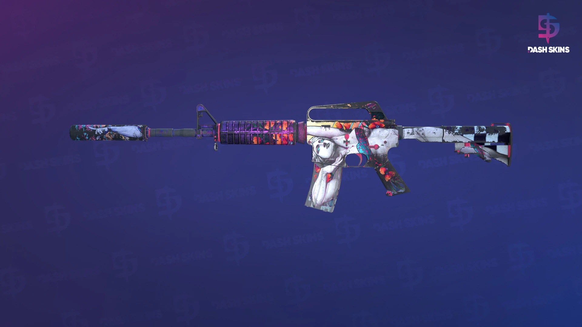 M4A1-S | Vaporwave (Battle-Scarred) Screenshot Playside