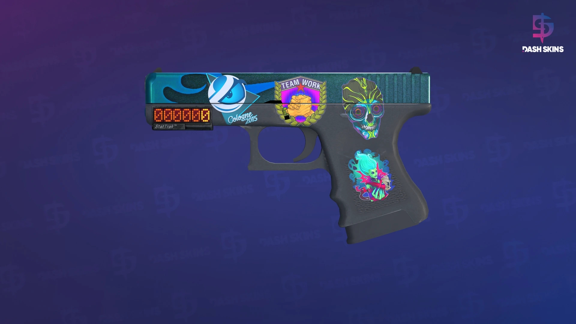 StatTrak™ Glock-18 | Bunsen Burner (Field-Tested) Screenshot Playside