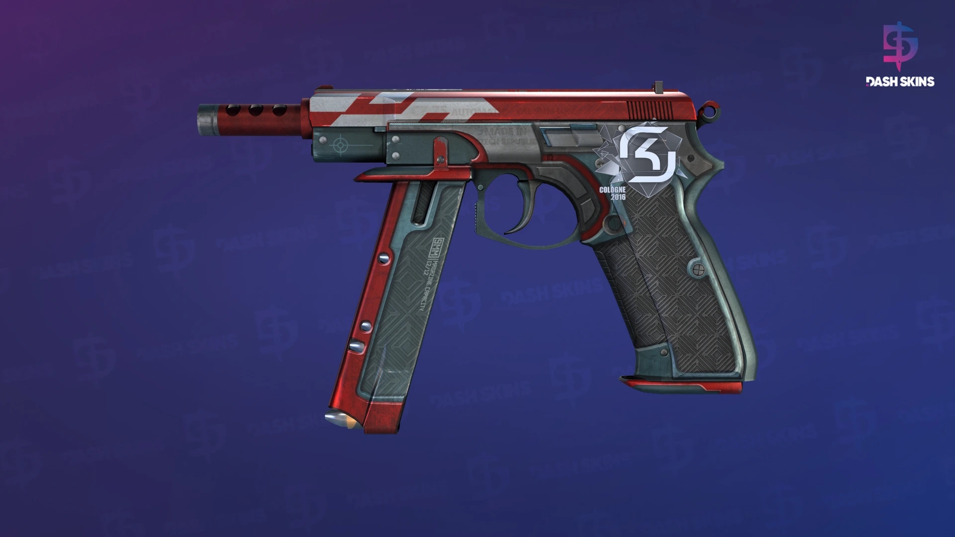 CZ75-Auto | Red Astor (Field-Tested) Screenshot Playside