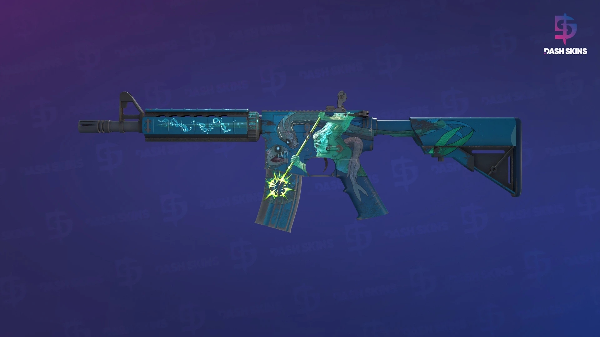 M4A4 | Poseidon (Minimal Wear) Screenshot Playside
