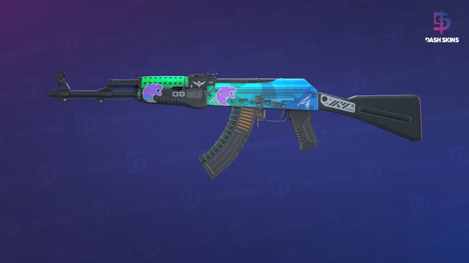 AK-47 | Ice Coaled (Field-Tested) Screenshot Playside